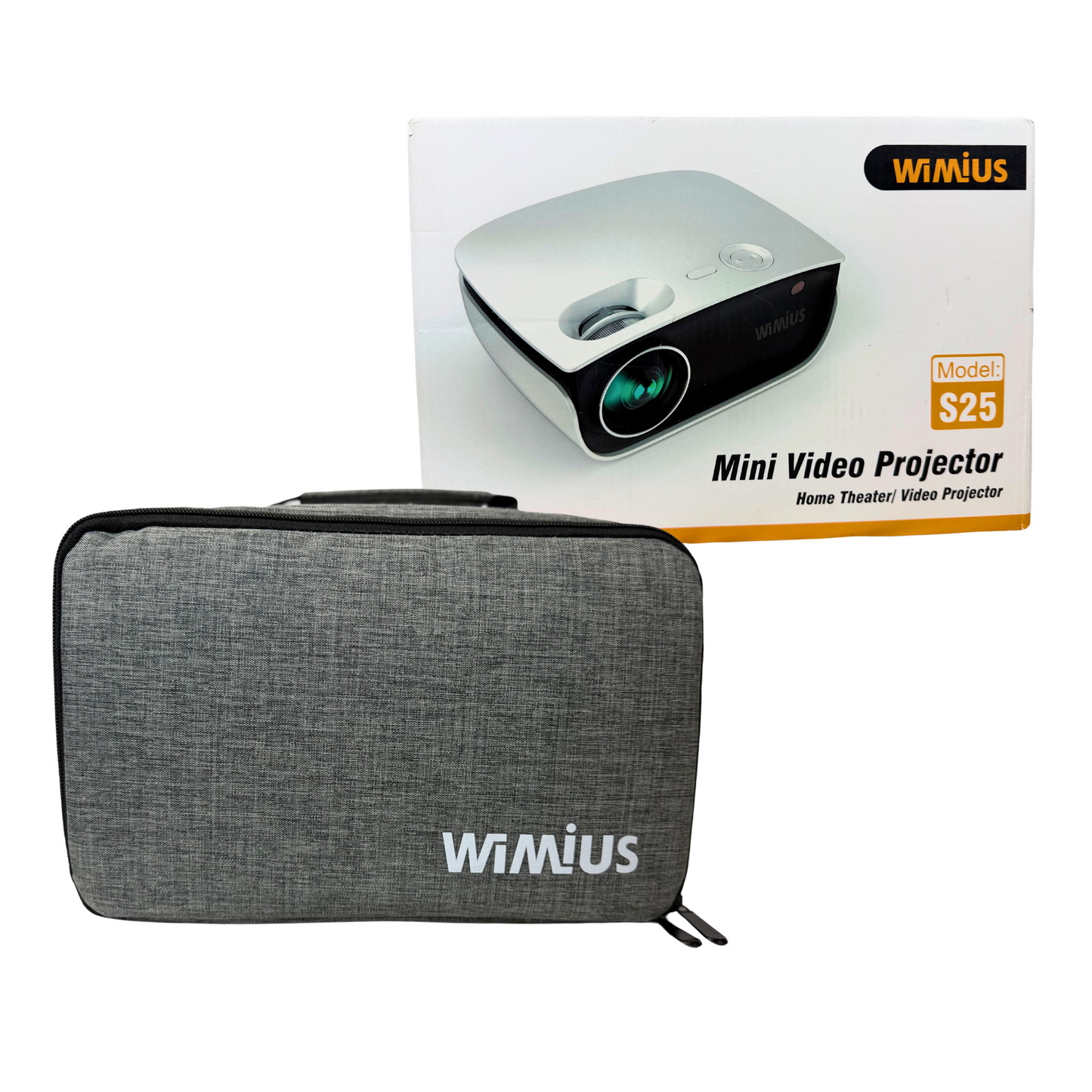 S25 Mini Projector 1080P HD, WiFi & Bluetooth, 250" Display Portable