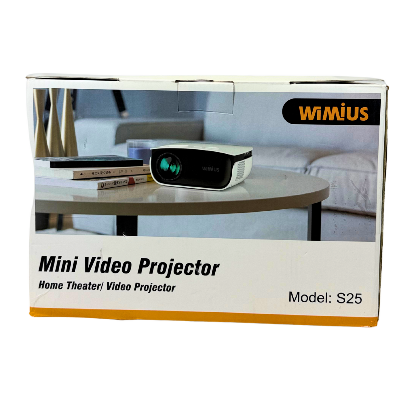 S25 Mini Projector 1080P HD, WiFi & Bluetooth, 250" Display Portable