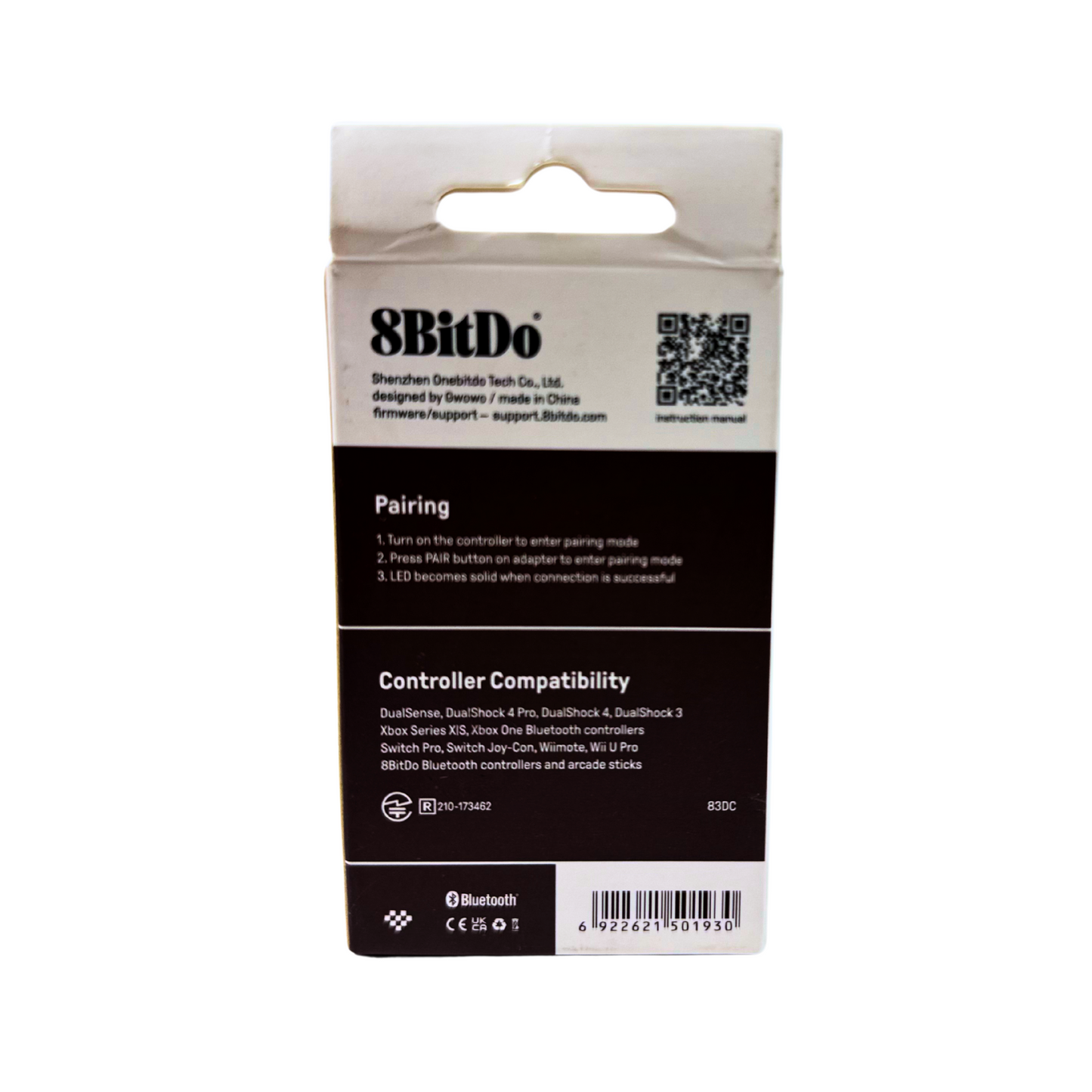 8BitDo Wireless USB Adapter 2 for Switch, PC, Steam Deck, Xbox, PS5