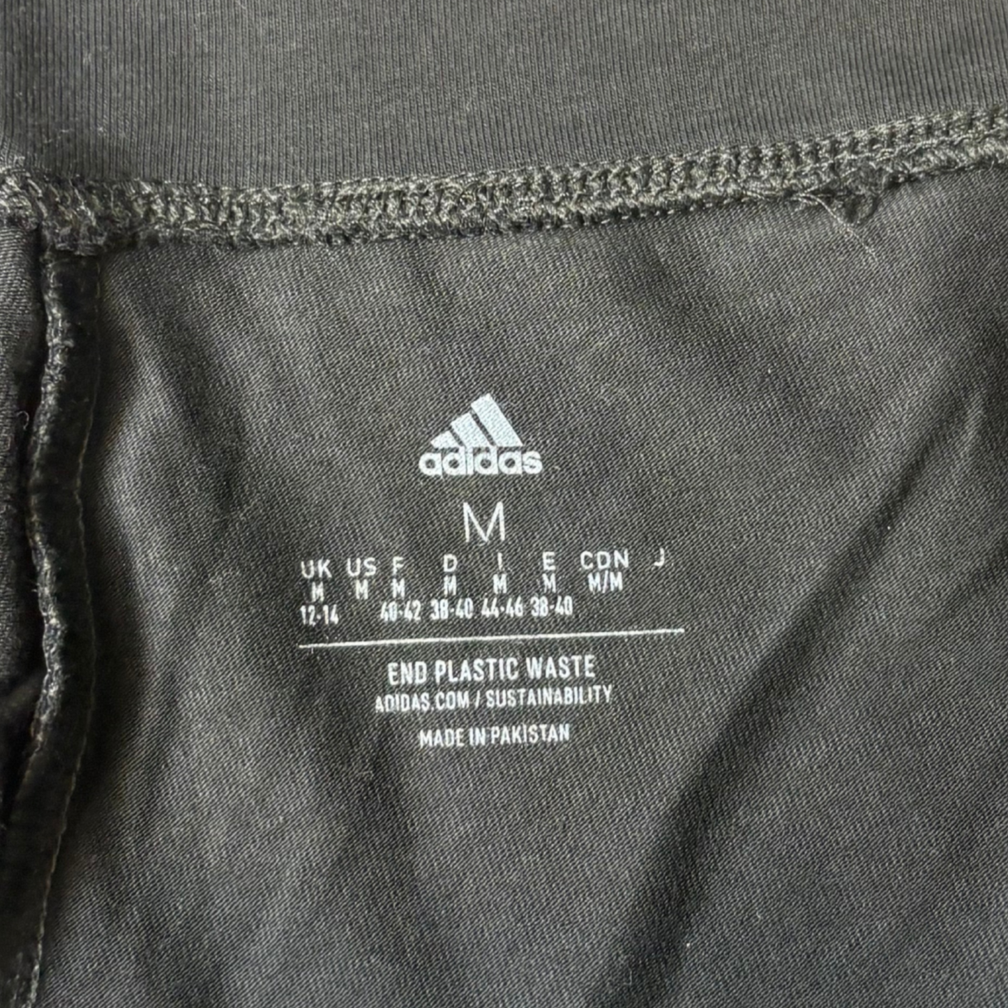 Women’s Black Leggings with Dark Gray Stripes