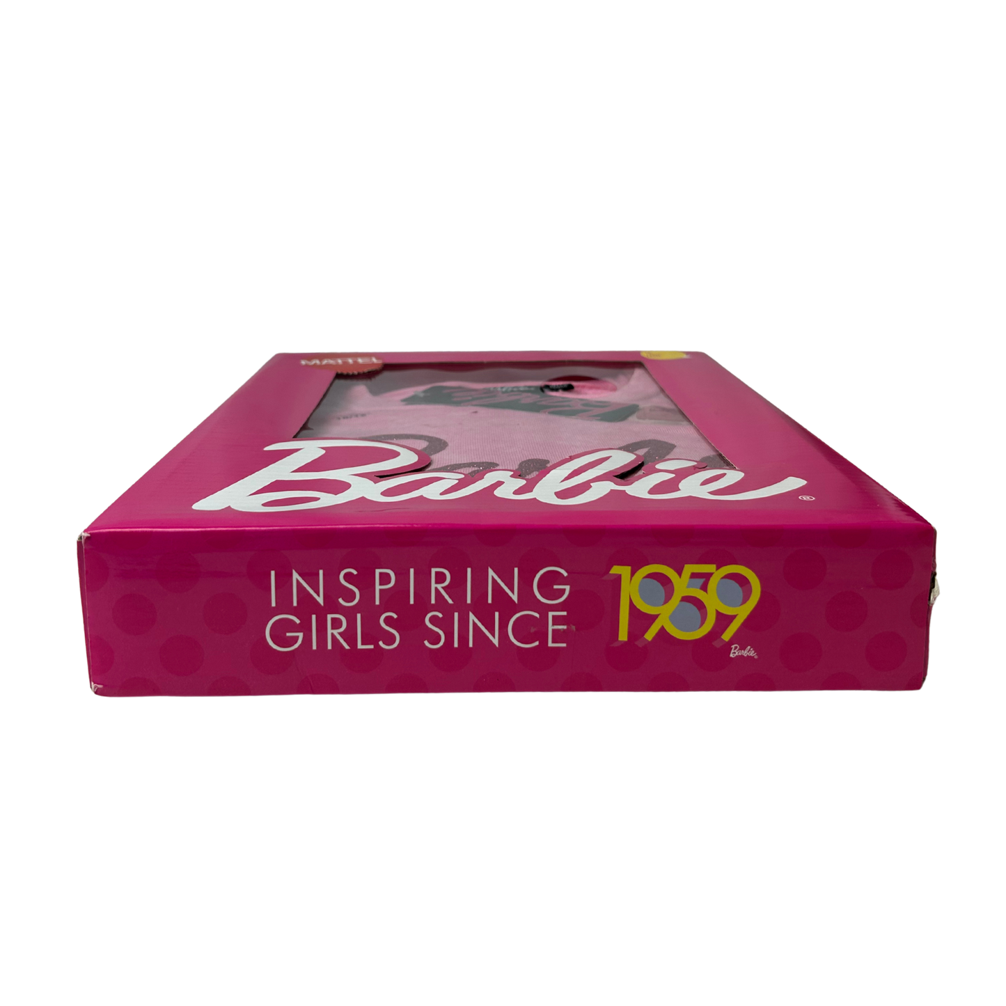 Barbie Pink Glitter Logo Sweatshirt Girls Size 10/12