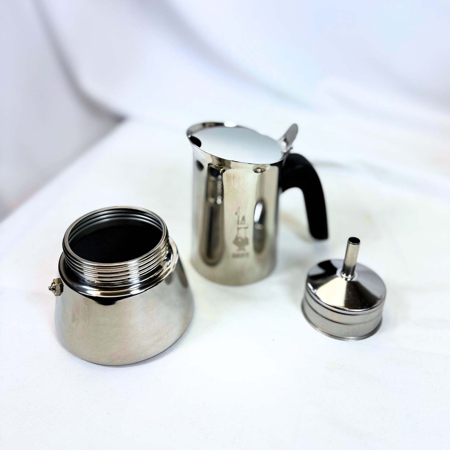 Venus Stainless Steel Stovetop Espresso coffee Maker – Medium (6-Cup)