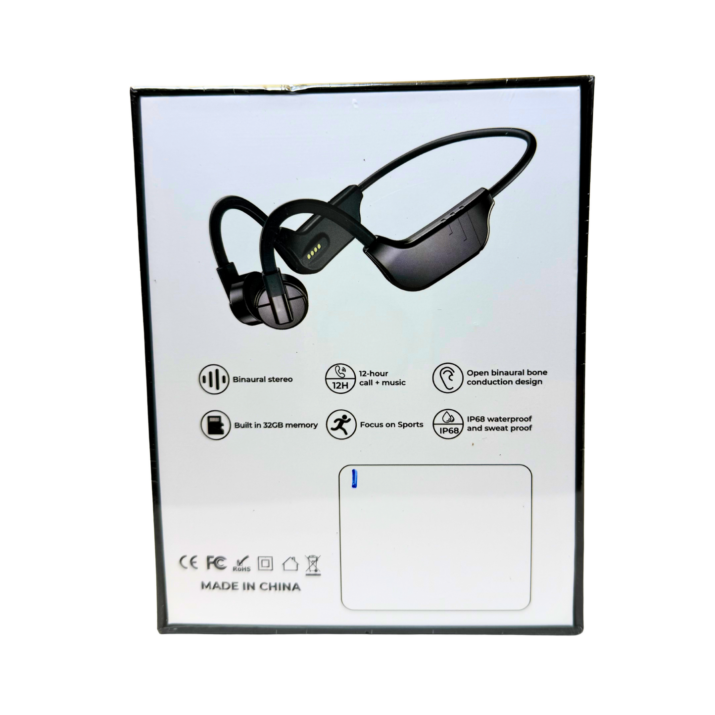 Bone Conduction Waterproof Headphones with MP3 | Open-Ear Bluetooth 5.3