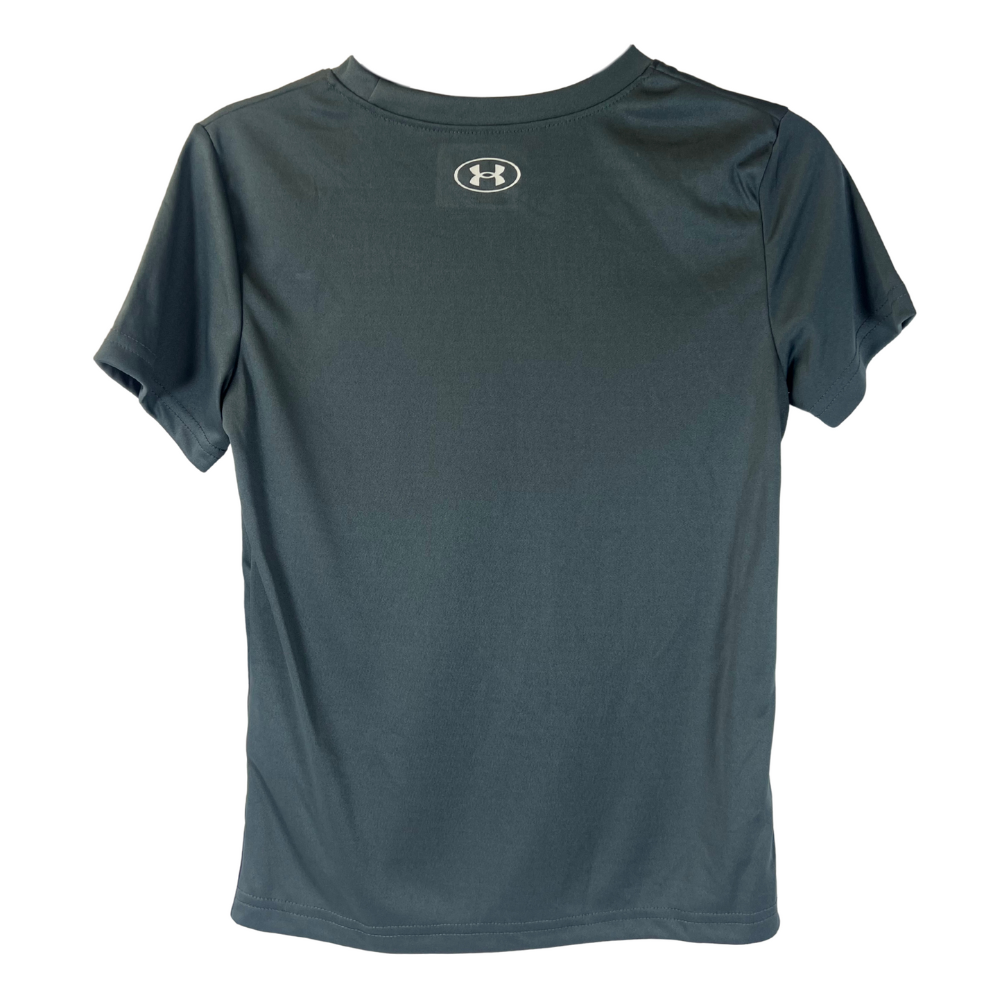 Boys’ Gray Short Sleeve Shirt – Quick-Dry, Lightweight, Stretchy – Active Fit