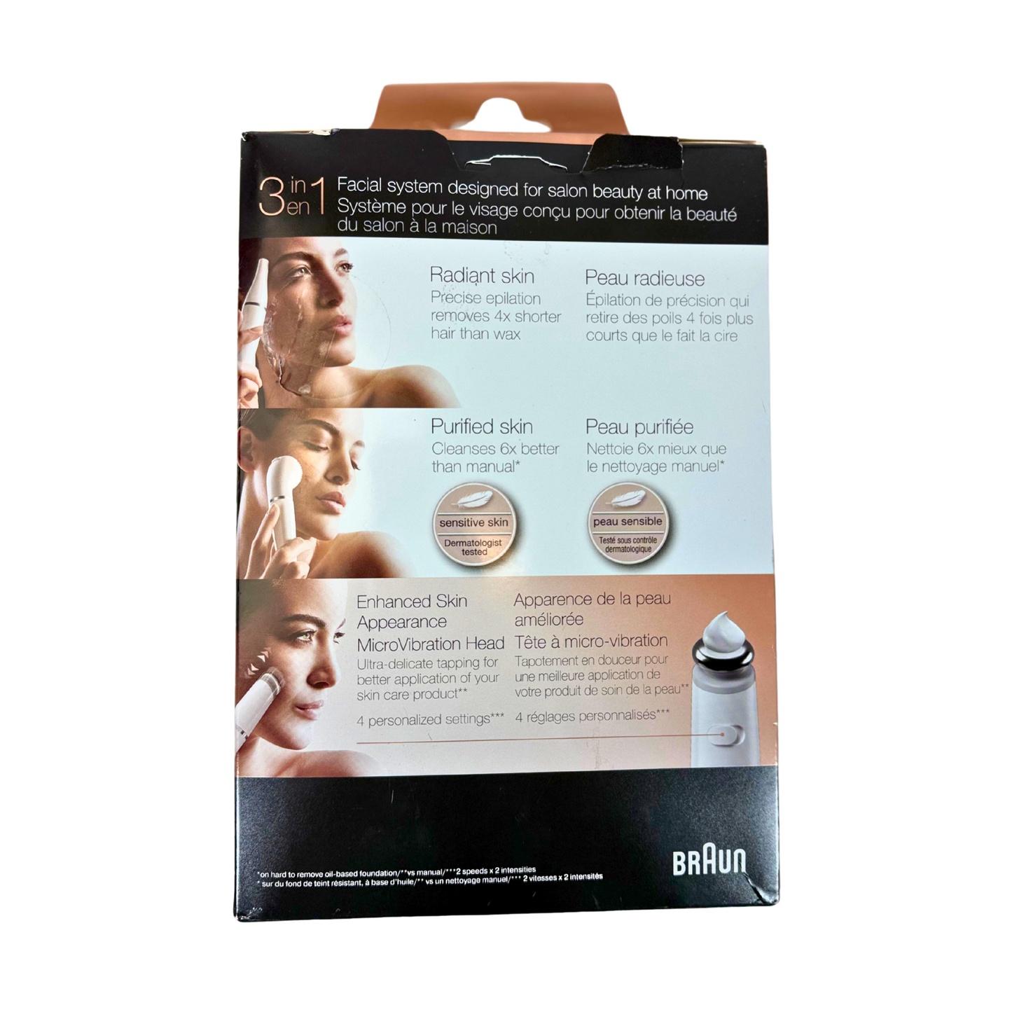 Braun Facespa Pro 911 – 3-in-1 Facial Epilator, Cleansing Brush & Toning Device with Rechargeable Design