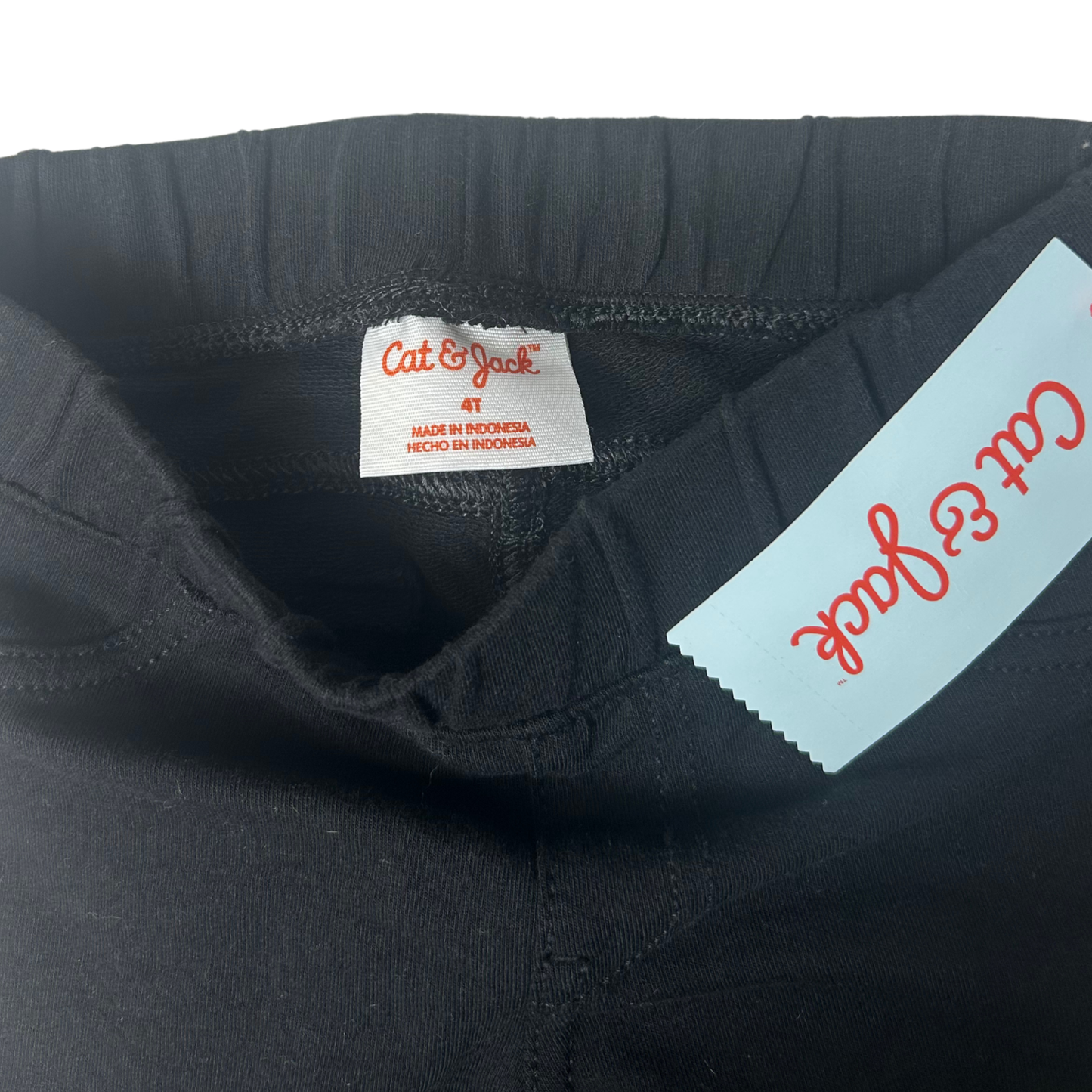 Girls’ Black Stretch Jeggings – Size 4T