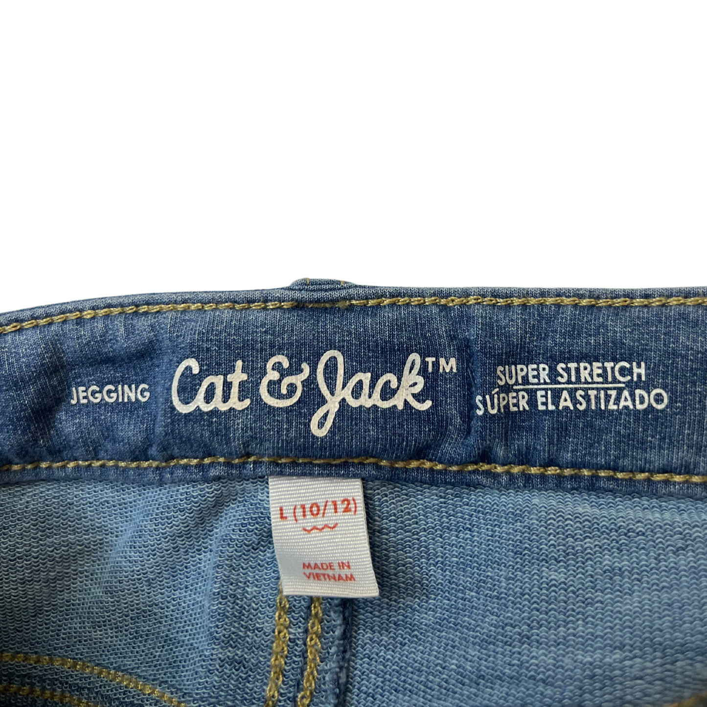 Super Stretch Jeggings with Adjustable Waist, Size L (10/12)