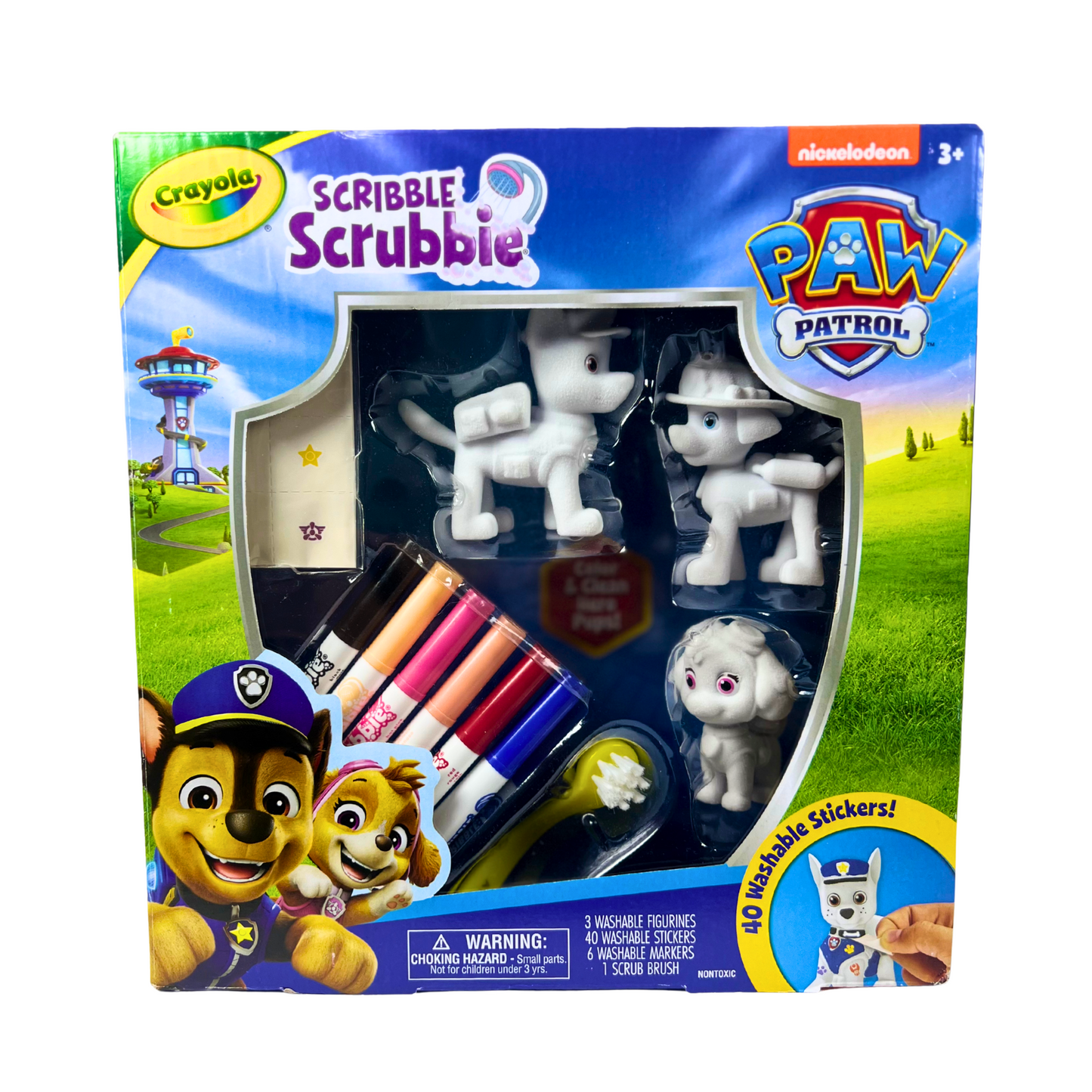 Scribble Scrubbie Pets Paw Patrol Set – Washable Color & Play Toy for Kids