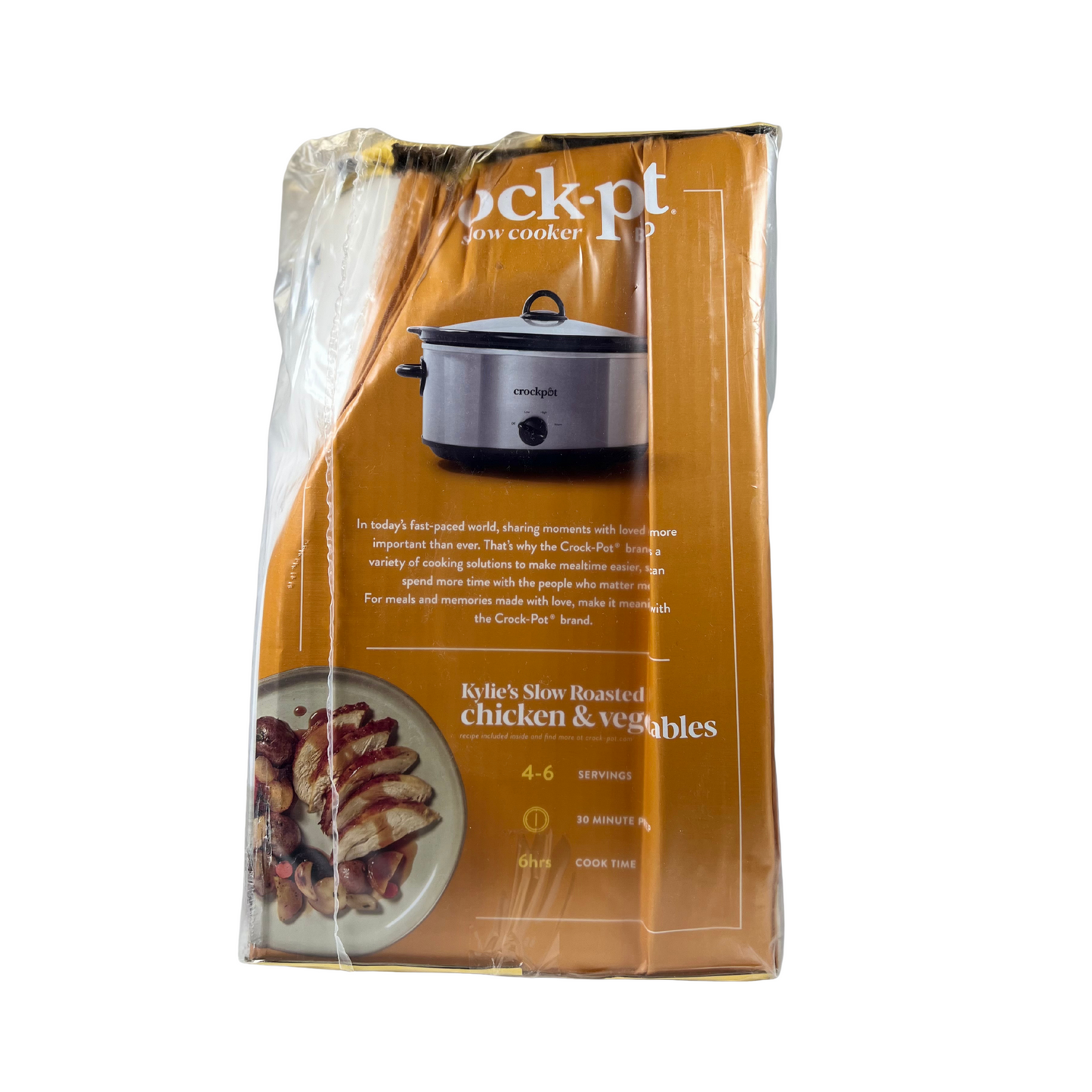 7-Quart Oval Manual Slow Cooker – Stainless Steel
