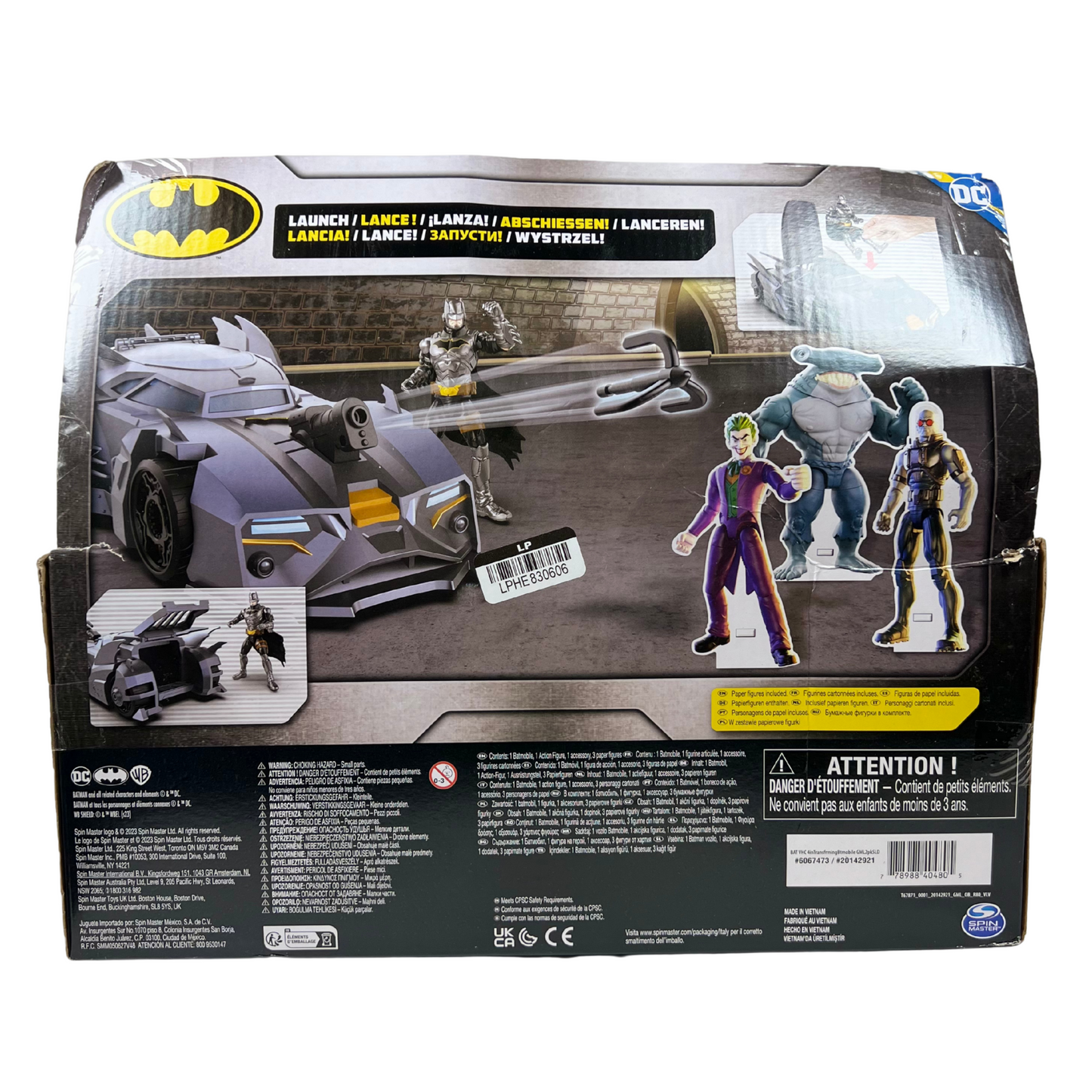 Crusader Batmobile Playset with 4-Inch Hero Figure & Super-Villain Figures