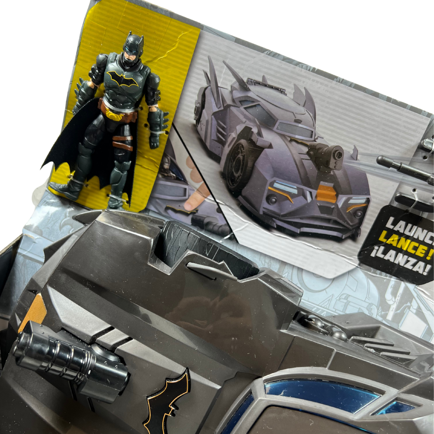 Crusader Batmobile Playset with 4-Inch Hero Figure & Super-Villain Figures