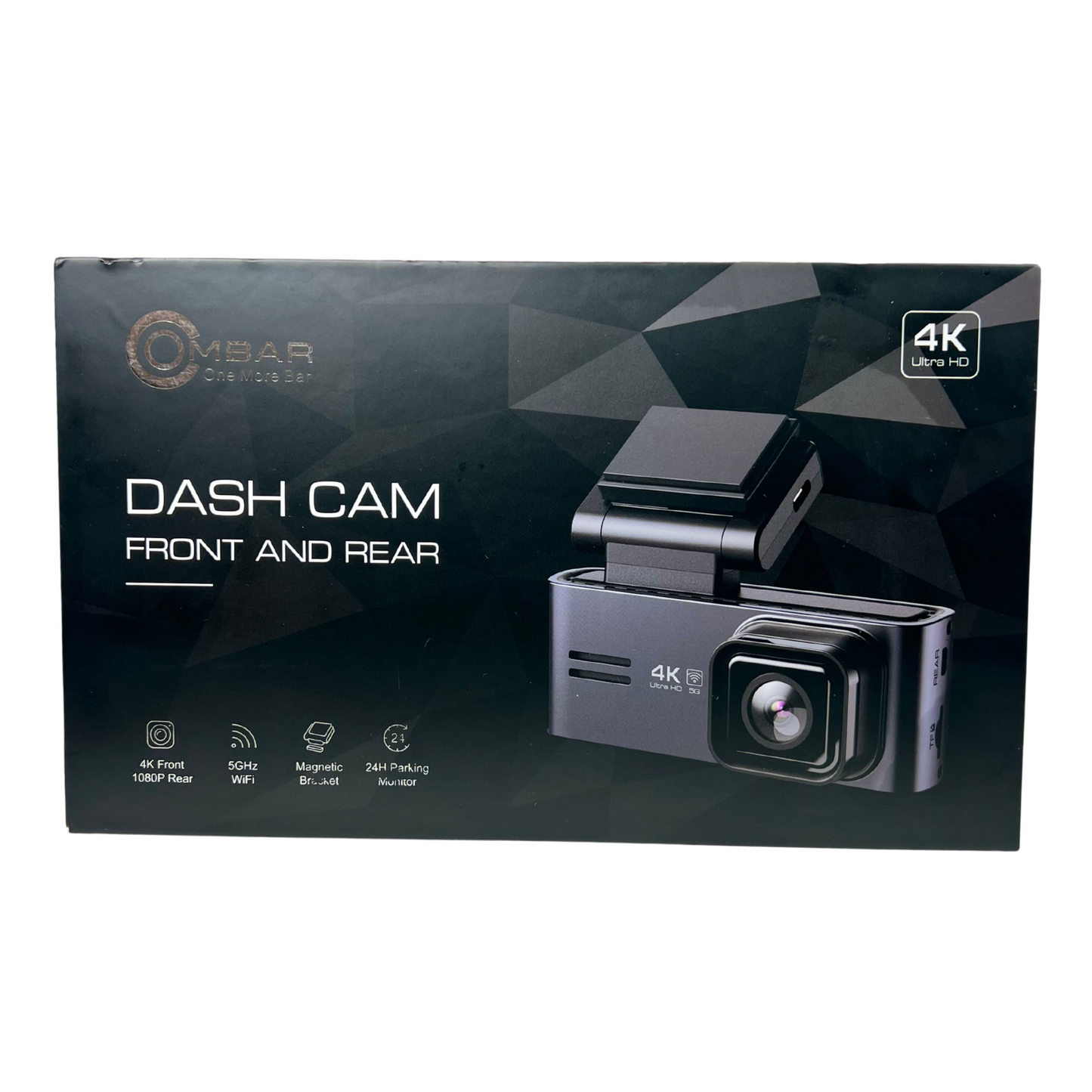 Dash Cam Front and Rear with Wi-Fi, App Control & 1080p HD Recording