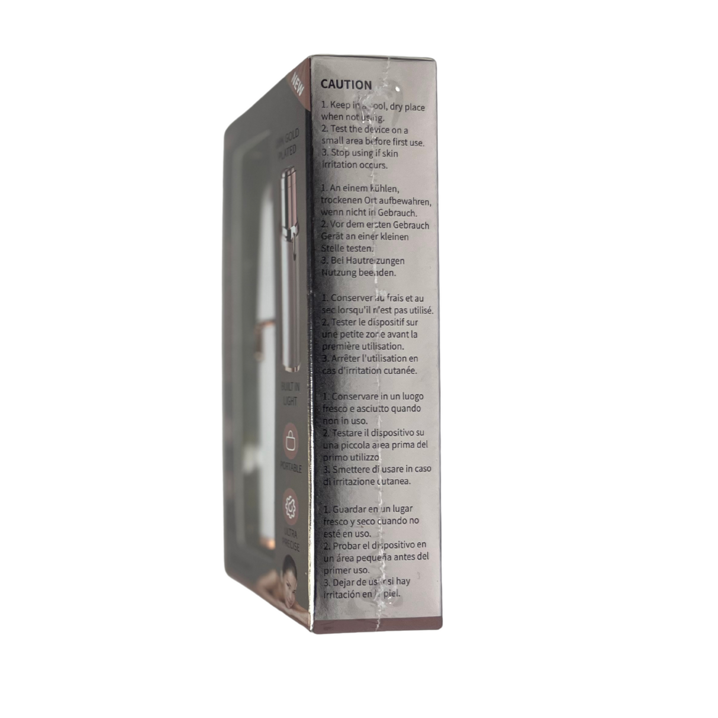 Painless Facial Hair Remover for Women – Electric Shaver with Light