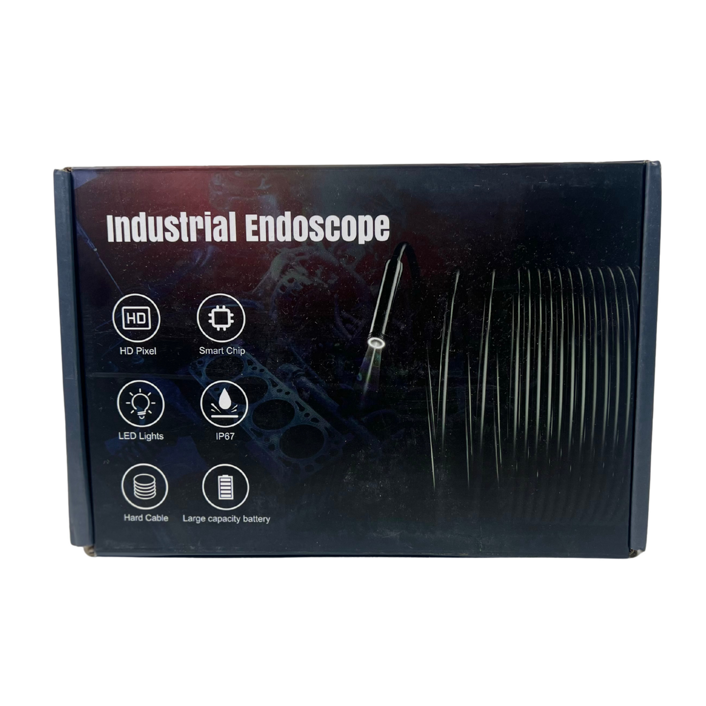 Endoscope Inspection Camera with Light – 4.3" IPS Screen, 1080P HD, 8 LED, Waterproof, 16.5FT Cable