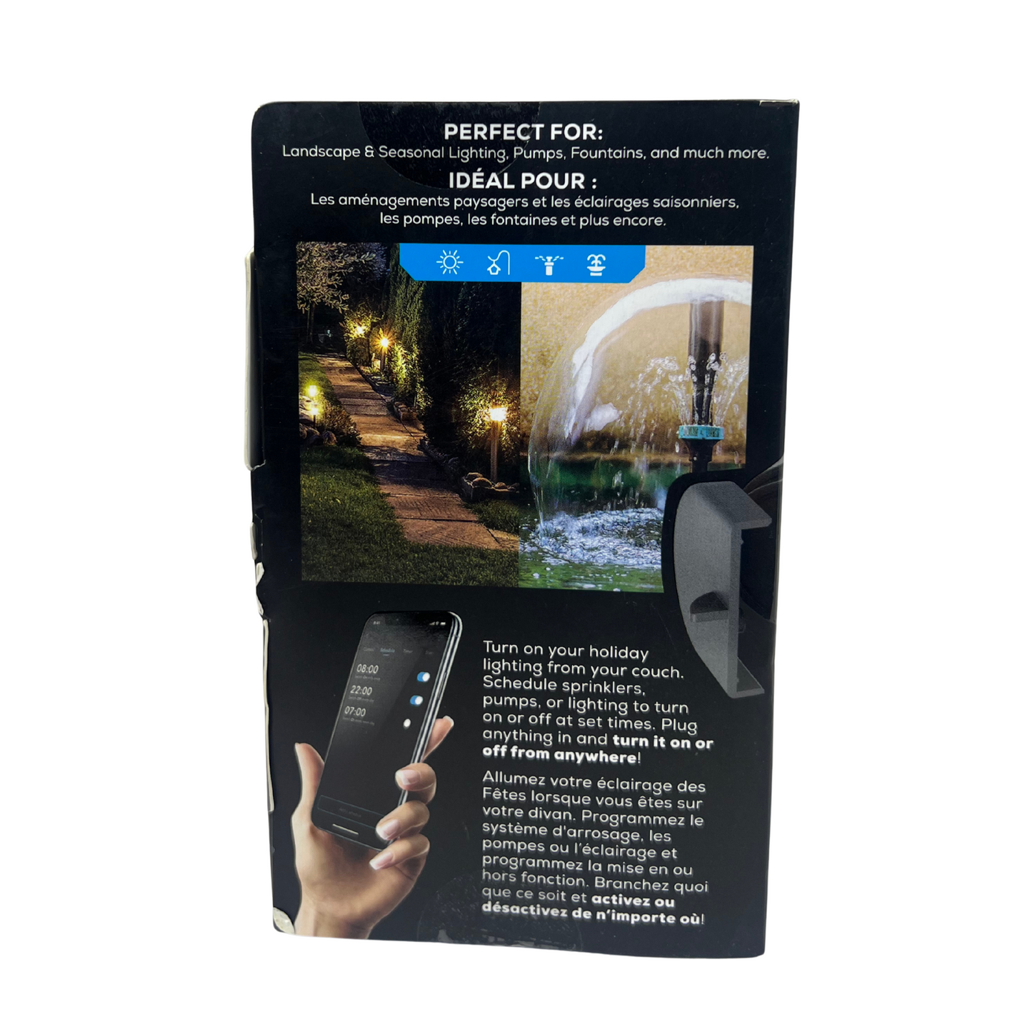Outdoor Smart Wi-Fi Plug with Dual Outlets, Weatherproof & Voice Control – Works with Alexa & Google