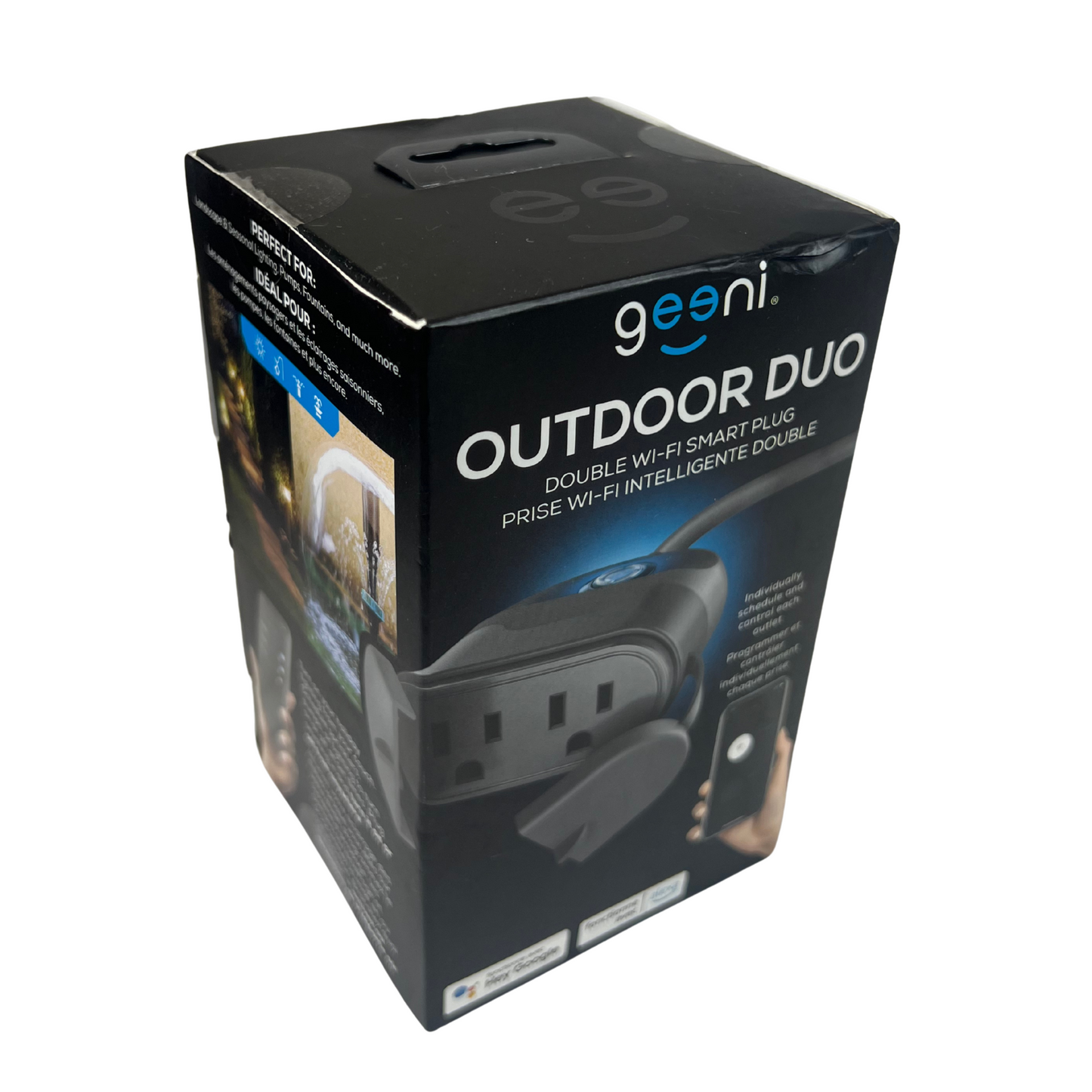 Outdoor Smart Wi-Fi Plug with Dual Outlets, Weatherproof & Voice Control – Works with Alexa & Google