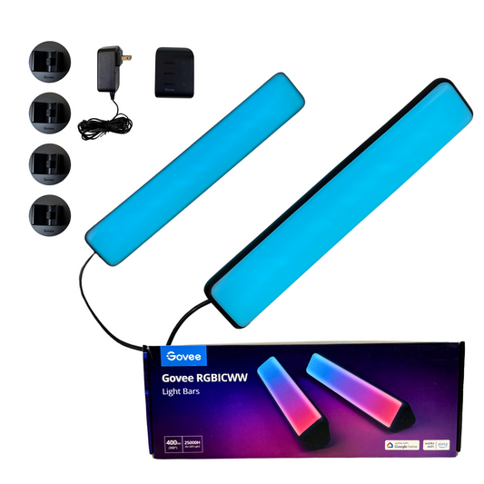 Smart LED Light Bars – RGBICWW Backlights, Works with Alexa & Google, Sync to Music