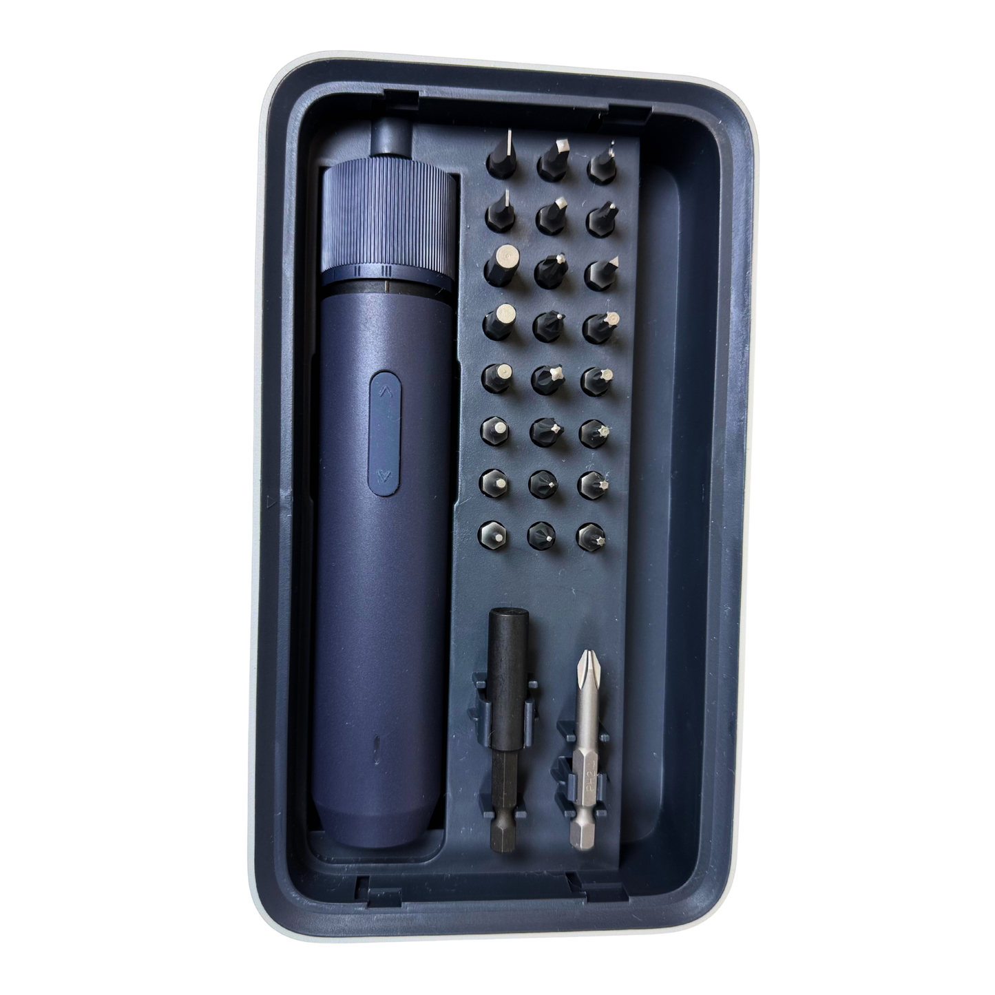 Cordless Electric Screwdriver Set 3.6V with 25 Magnetic Bits, LED Light & Adjustable Torque