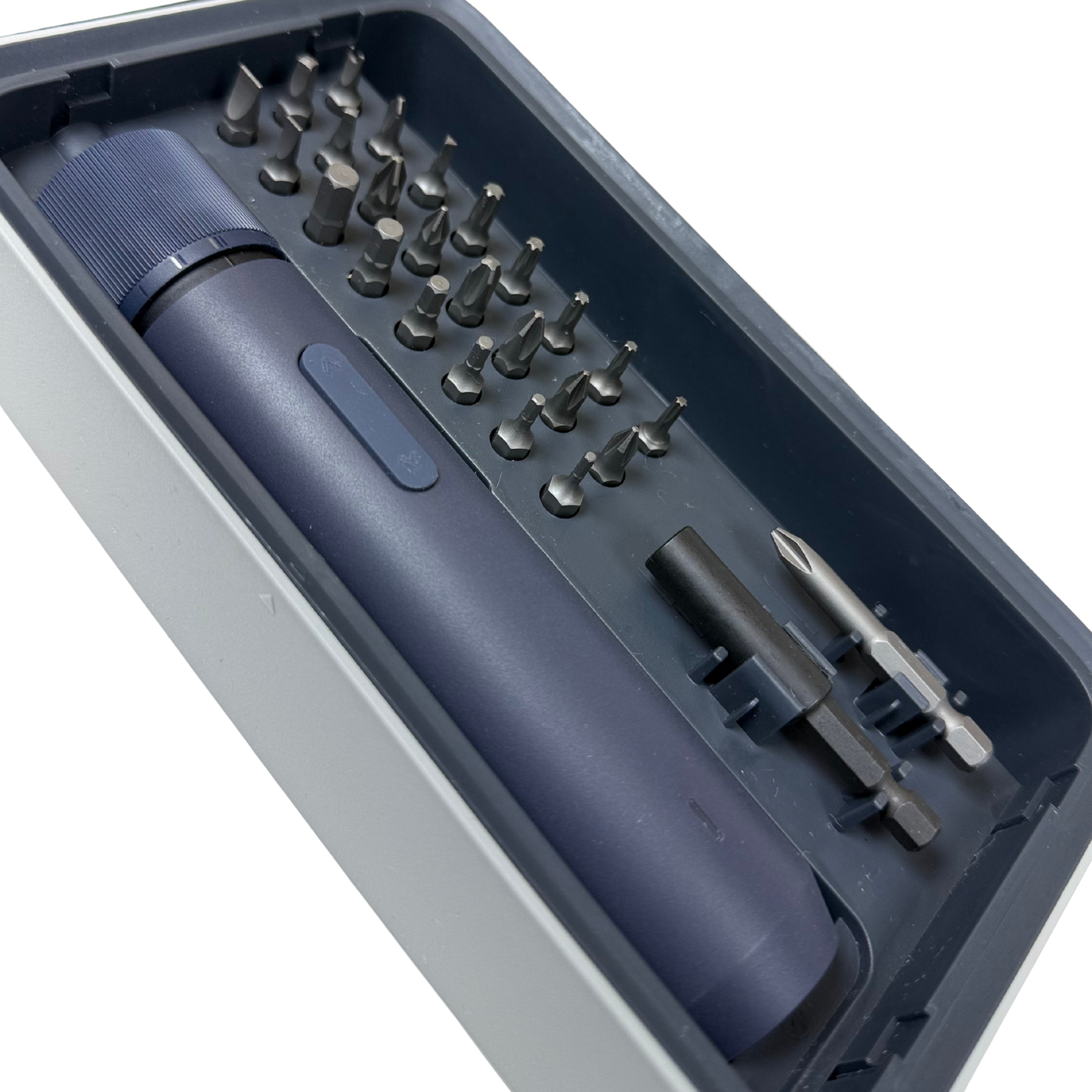 Cordless Electric Screwdriver Set 3.6V with 25 Magnetic Bits, LED Light & Adjustable Torque
