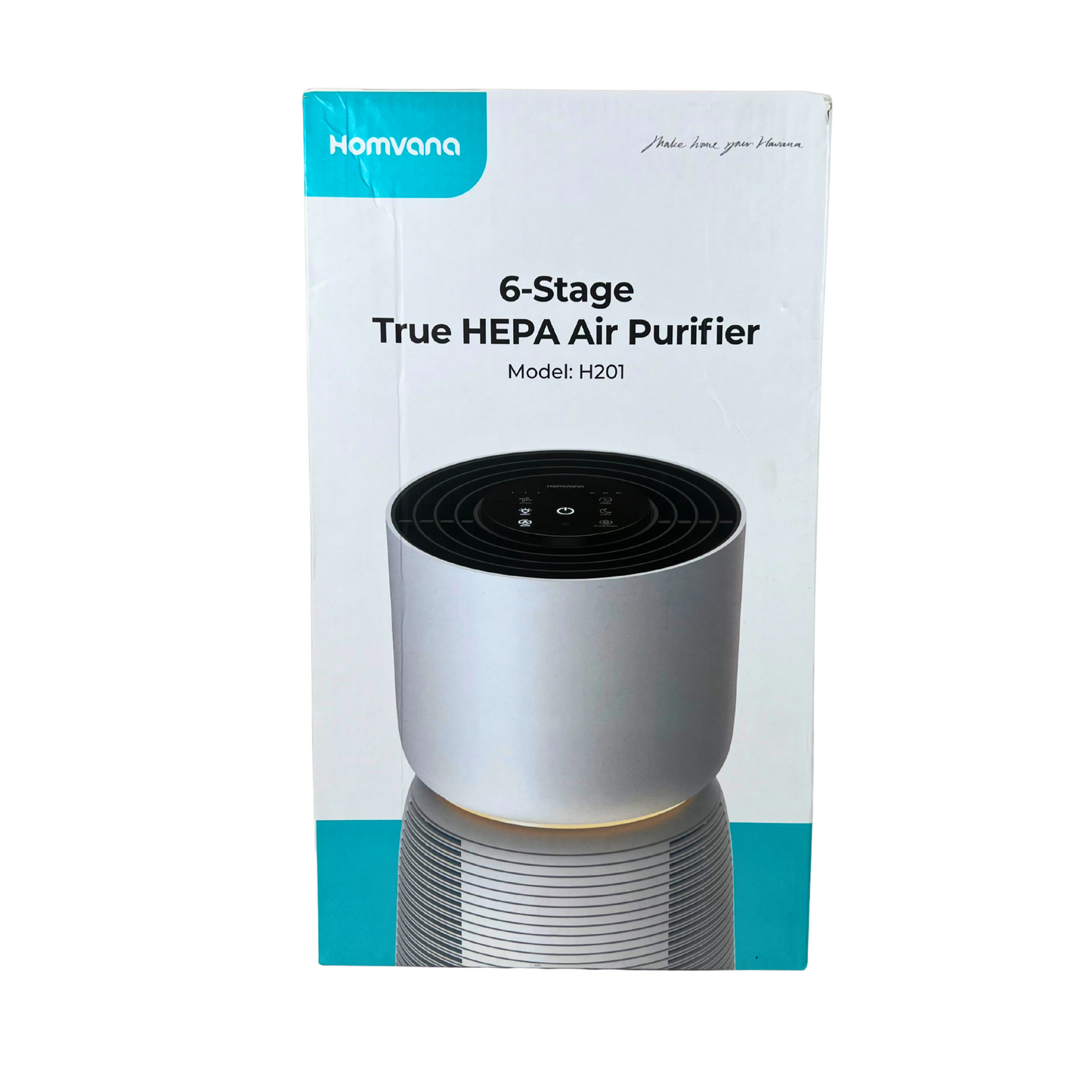 Ultra Quiet HEPA Air Purifier for Bedroom or Office – 6-Stage Filtration, 215 ft² Coverage