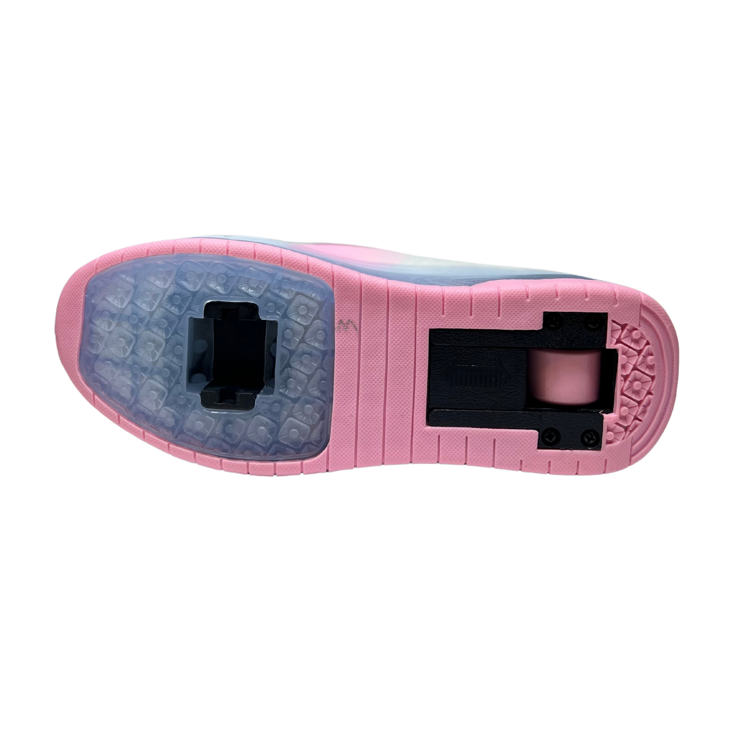 Girl Light-Up Shoes with Wheels – USB Rechargeable LED Roller Skates