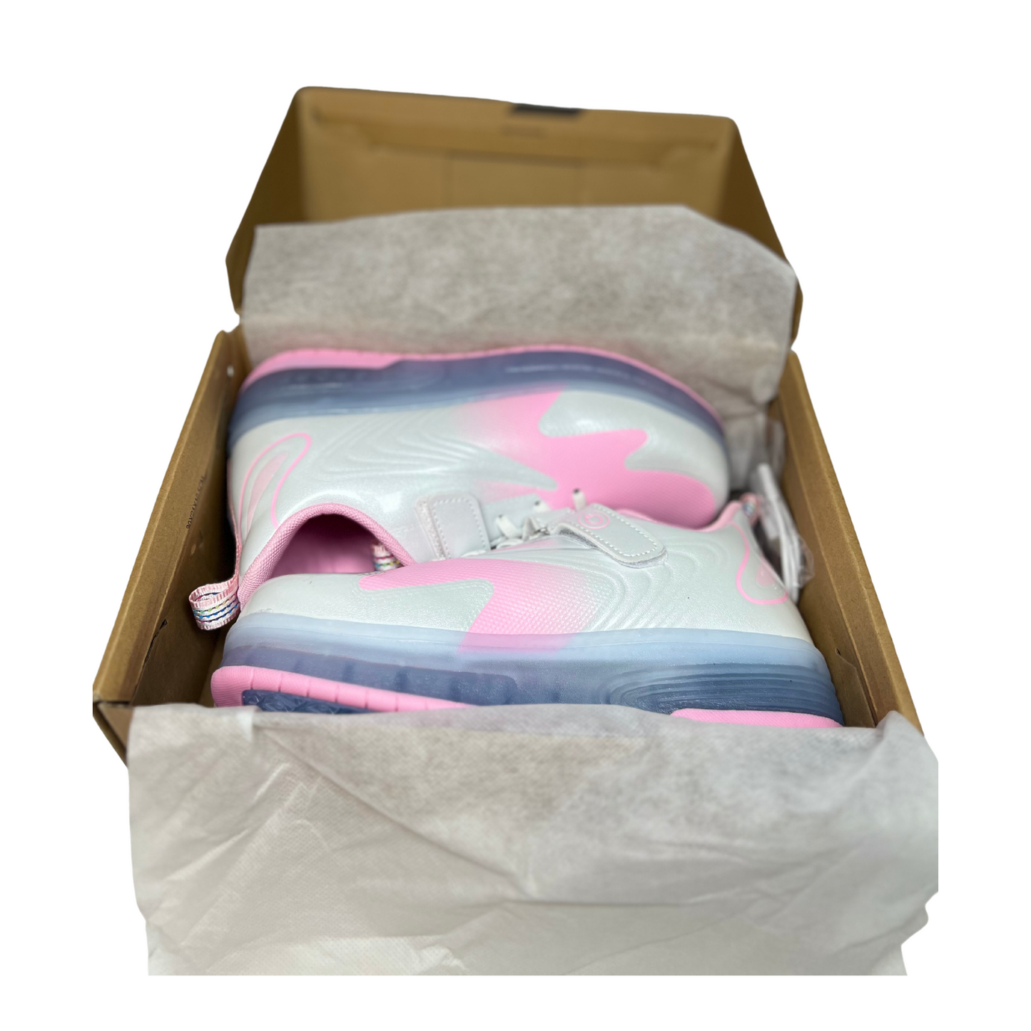 Girl Light-Up Shoes with Wheels – USB Rechargeable LED Roller Skates