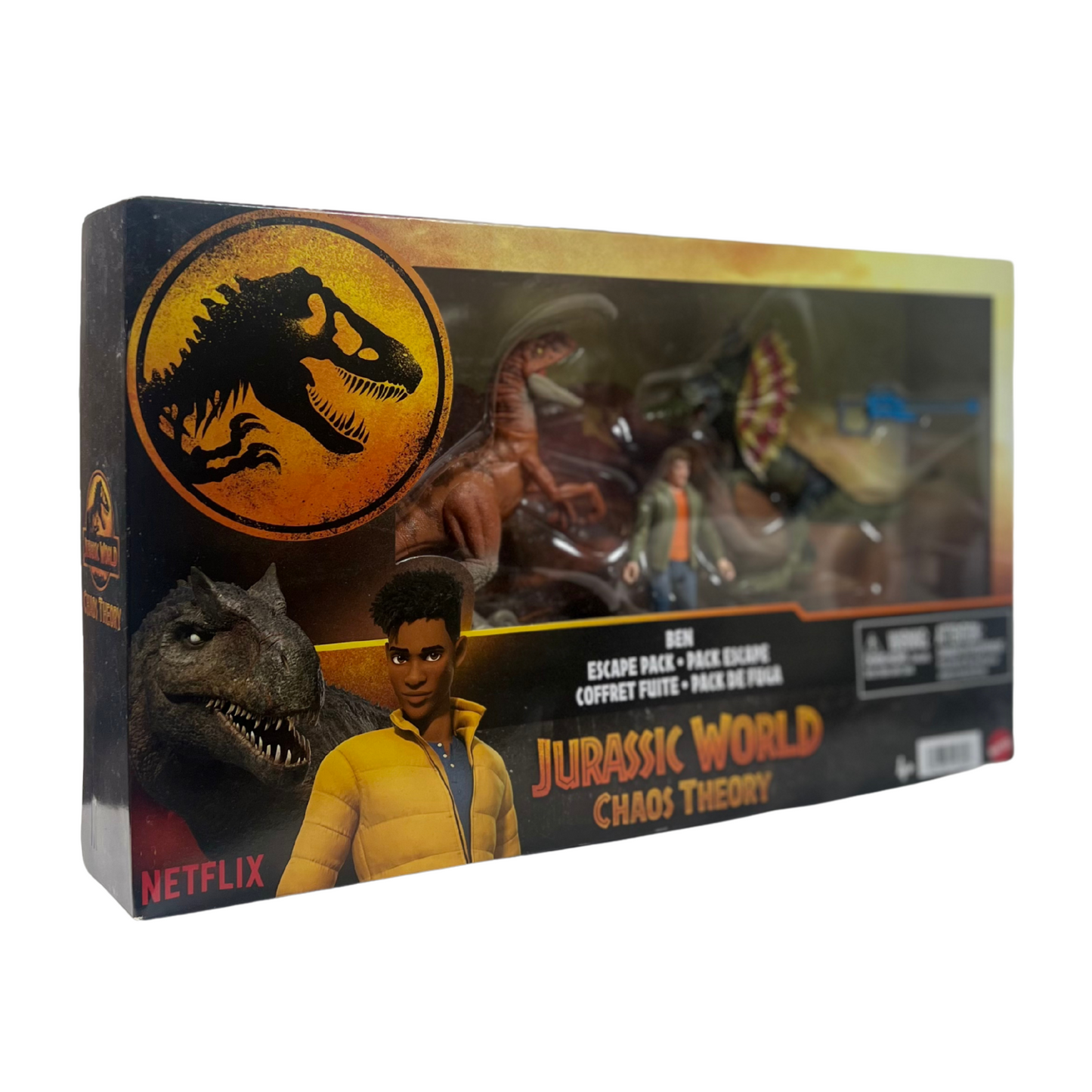 Chaos Theory Ben Escape Dinosaur Figure Pack – 3.75-Inch Scale Figures with Accessories