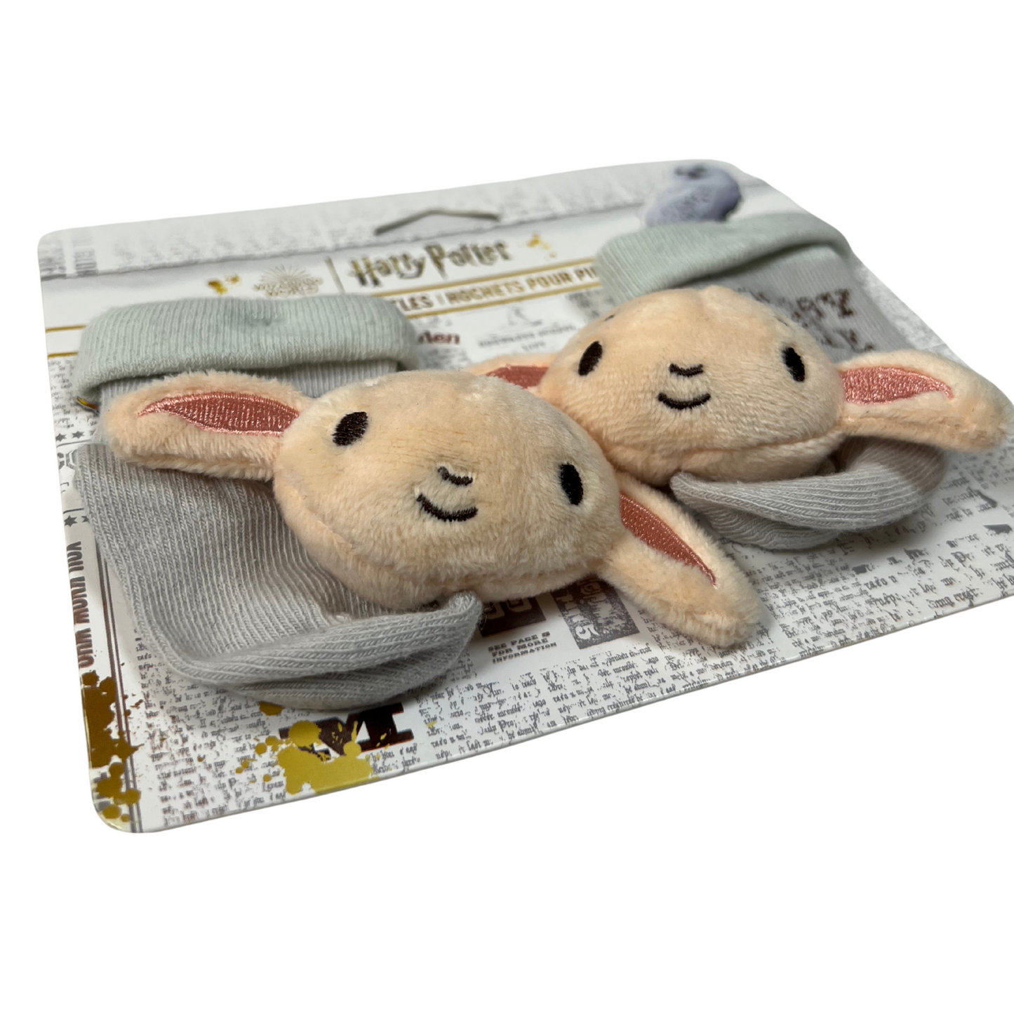 Baby Rattle Socks with Plush Character – 0-6 MO