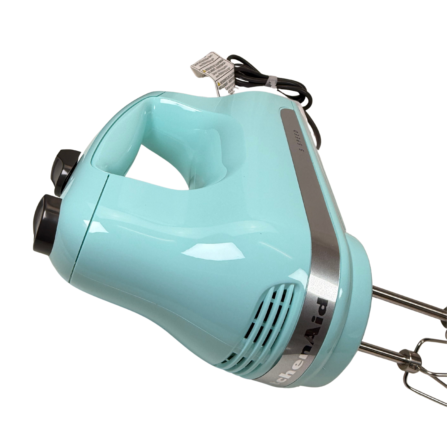 5-Speed Ultra Power Hand Mixer with Turbo Beaters – Aqua Sky