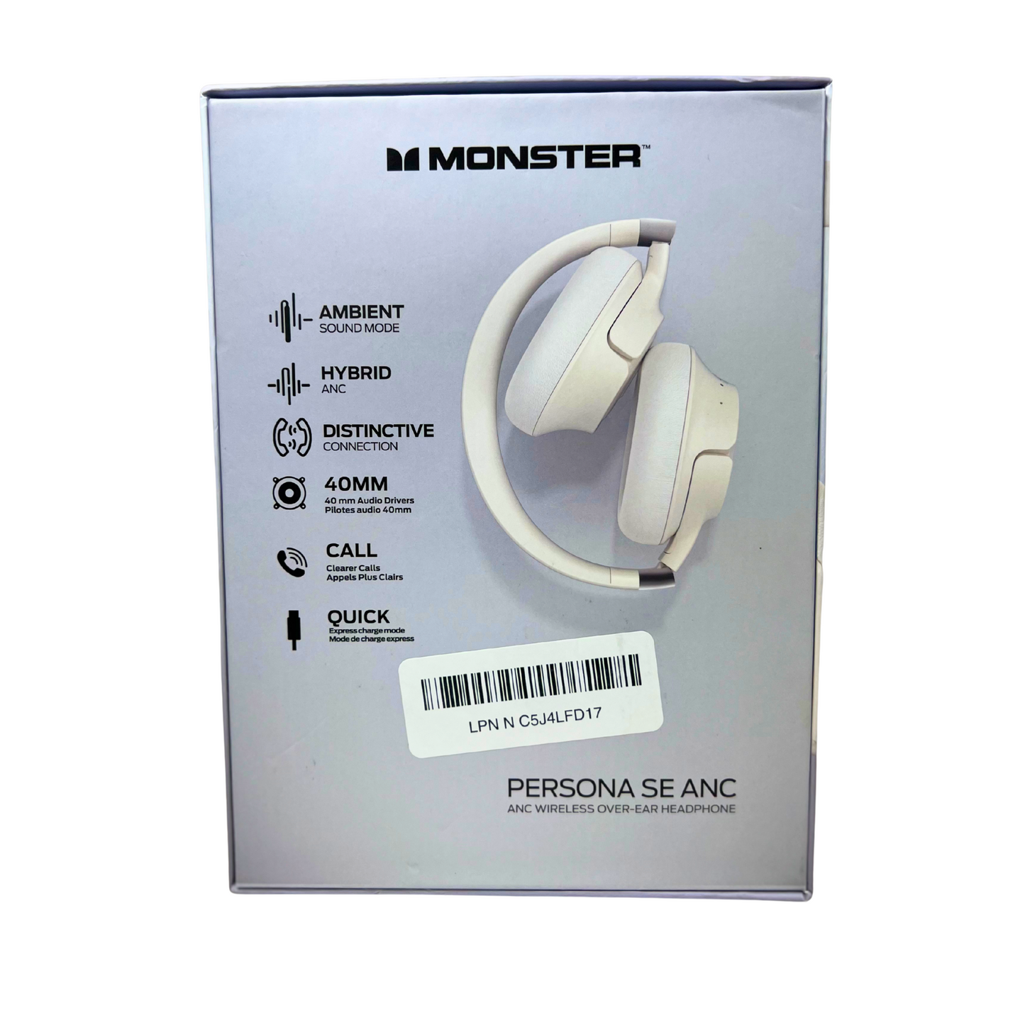 Over-Ear Noise Cancelling Bluetooth Headphones – 60H Playtime, Deep Bass