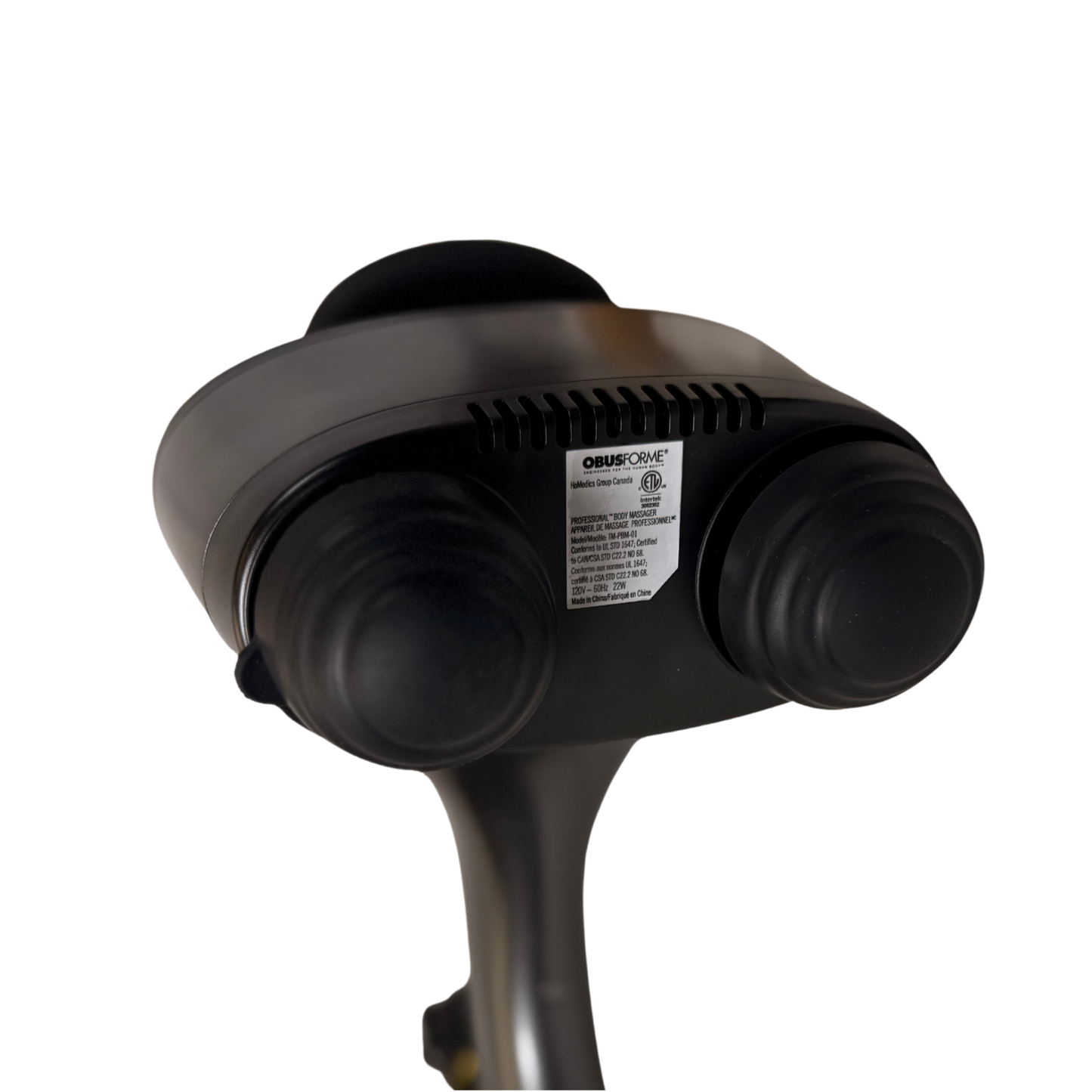 Professional Percussion Back Massager | Deep Tissue Handheld Massager | 5 Speed Settings | Dual Massage Nodes | Muscle & Fatigue Relief