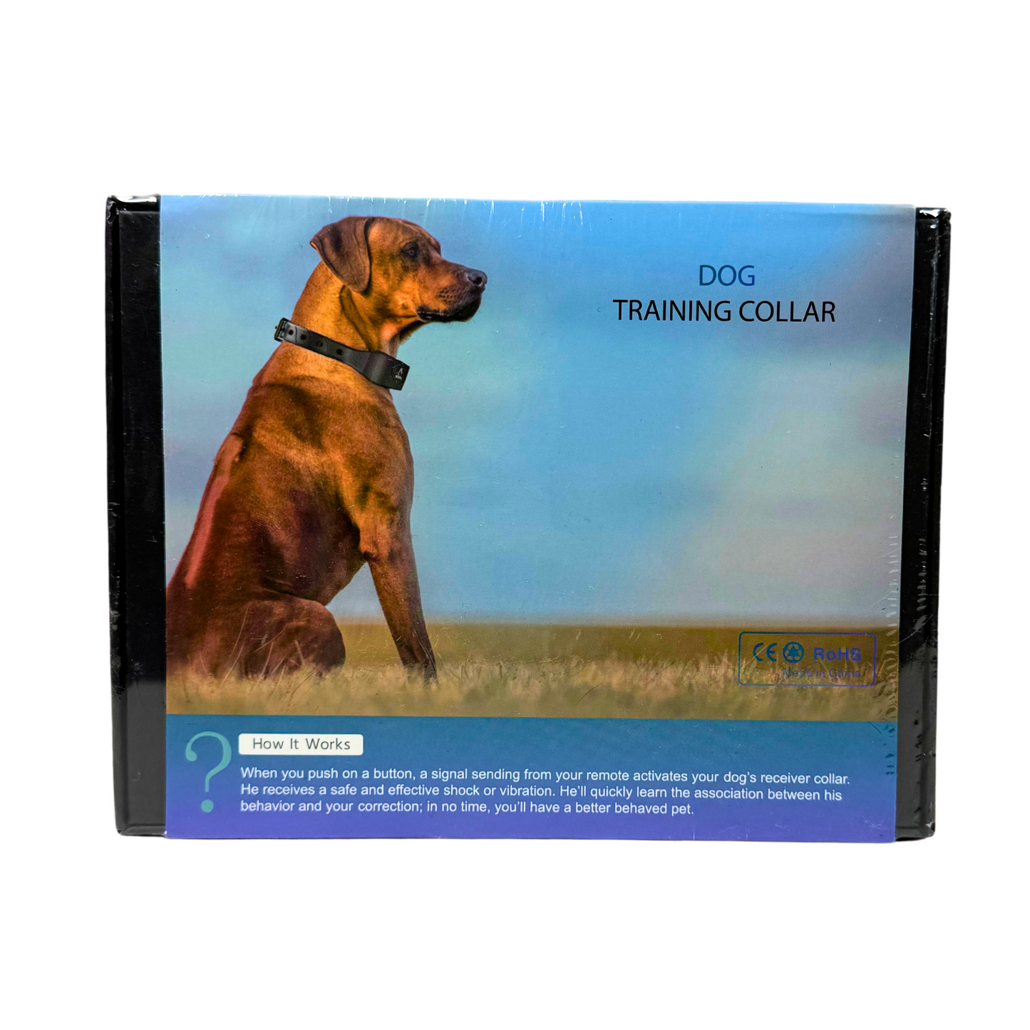Waterproof Dog Training Collar for Large Dogs – Beep, Vibration & Static Modes, Adjustable E-Collar with Remote