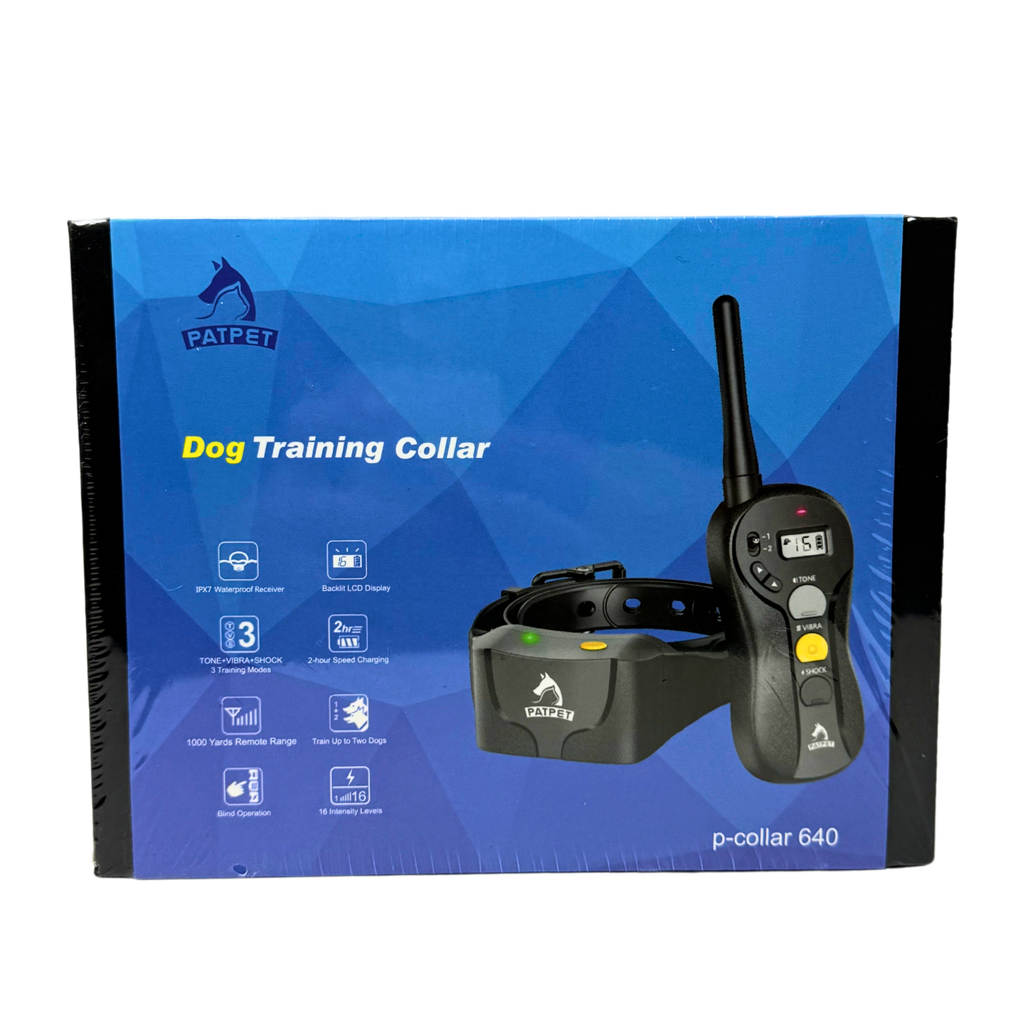 Waterproof Dog Training Collar for Large Dogs – Beep, Vibration & Static Modes, Adjustable E-Collar with Remote