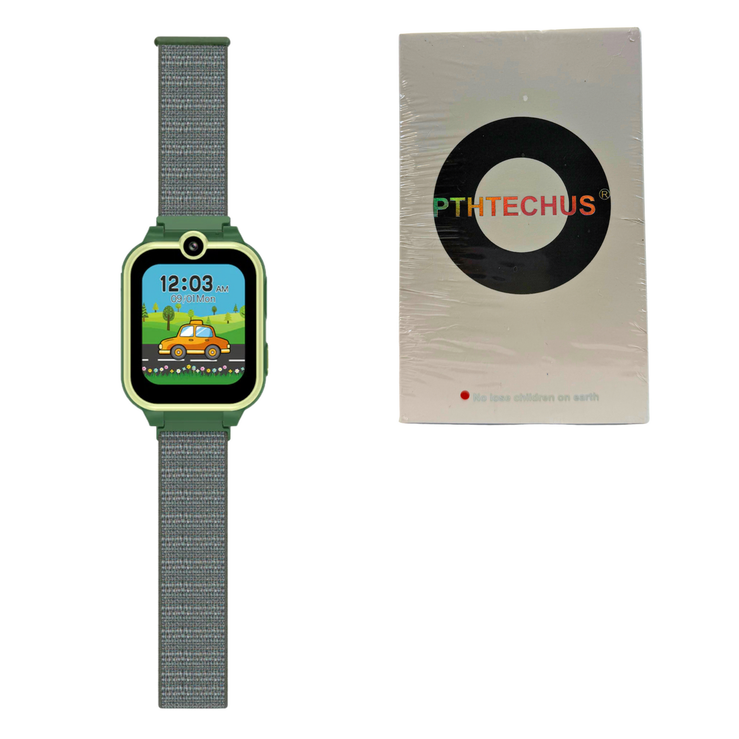 Kids Smartwatch with Dual Camera, Games, Pedometer & MP3 – Green