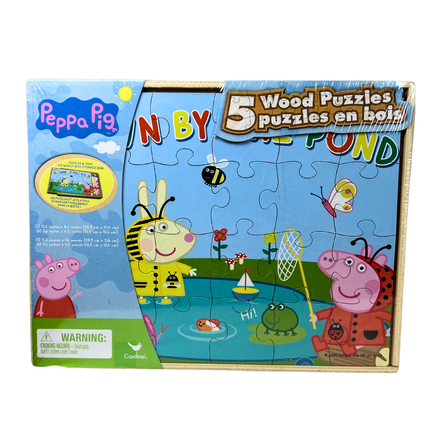5-in-1 Wooden Kids Puzzle Set with Storage Box – Preschool Educational Toy