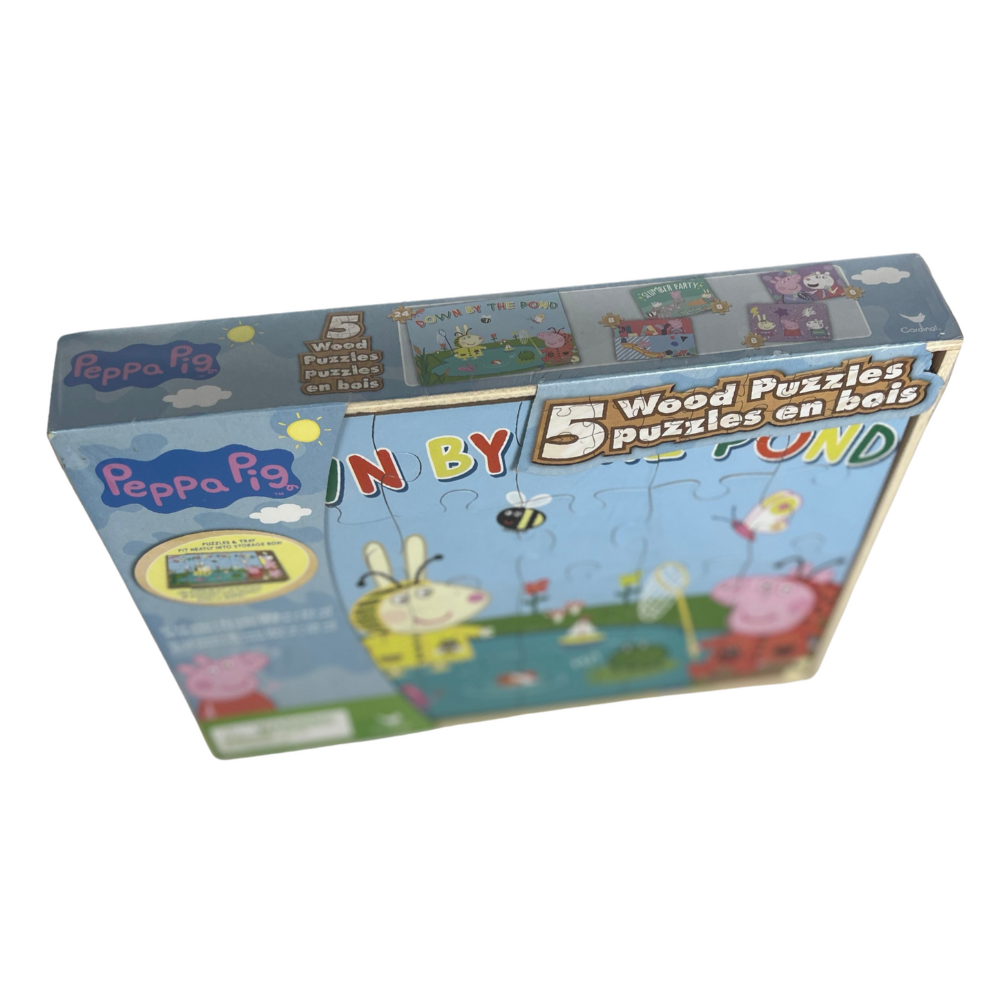 5-in-1 Wooden Kids Puzzle Set with Storage Box – Preschool Educational Toy