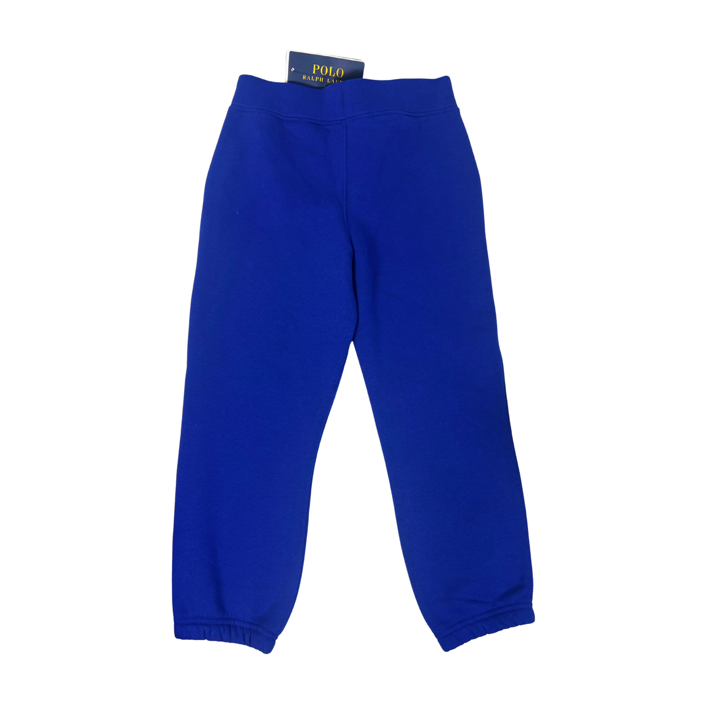 Little Boys Fleece Sweatpants with Logo – Elastic Waistband, Size 5