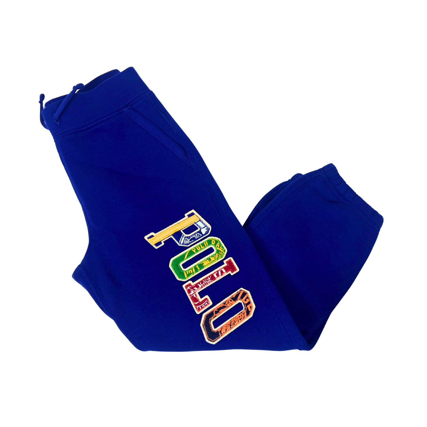 Little Boys Fleece Sweatpants with Logo – Elastic Waistband, Size 5