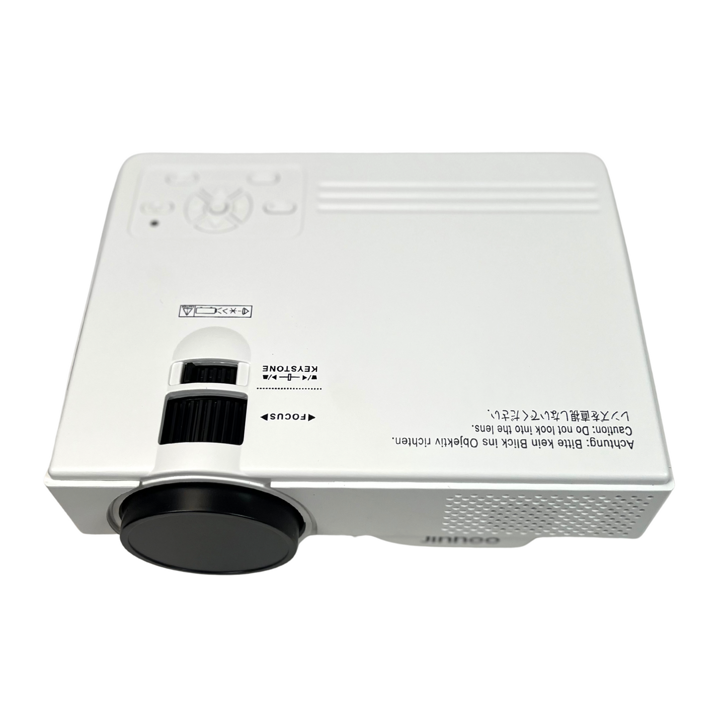 1080P Mini Projector with Two-Way Bluetooth, 50% Zoom & 80" Screen – Portable Home & Outdoor Cinema