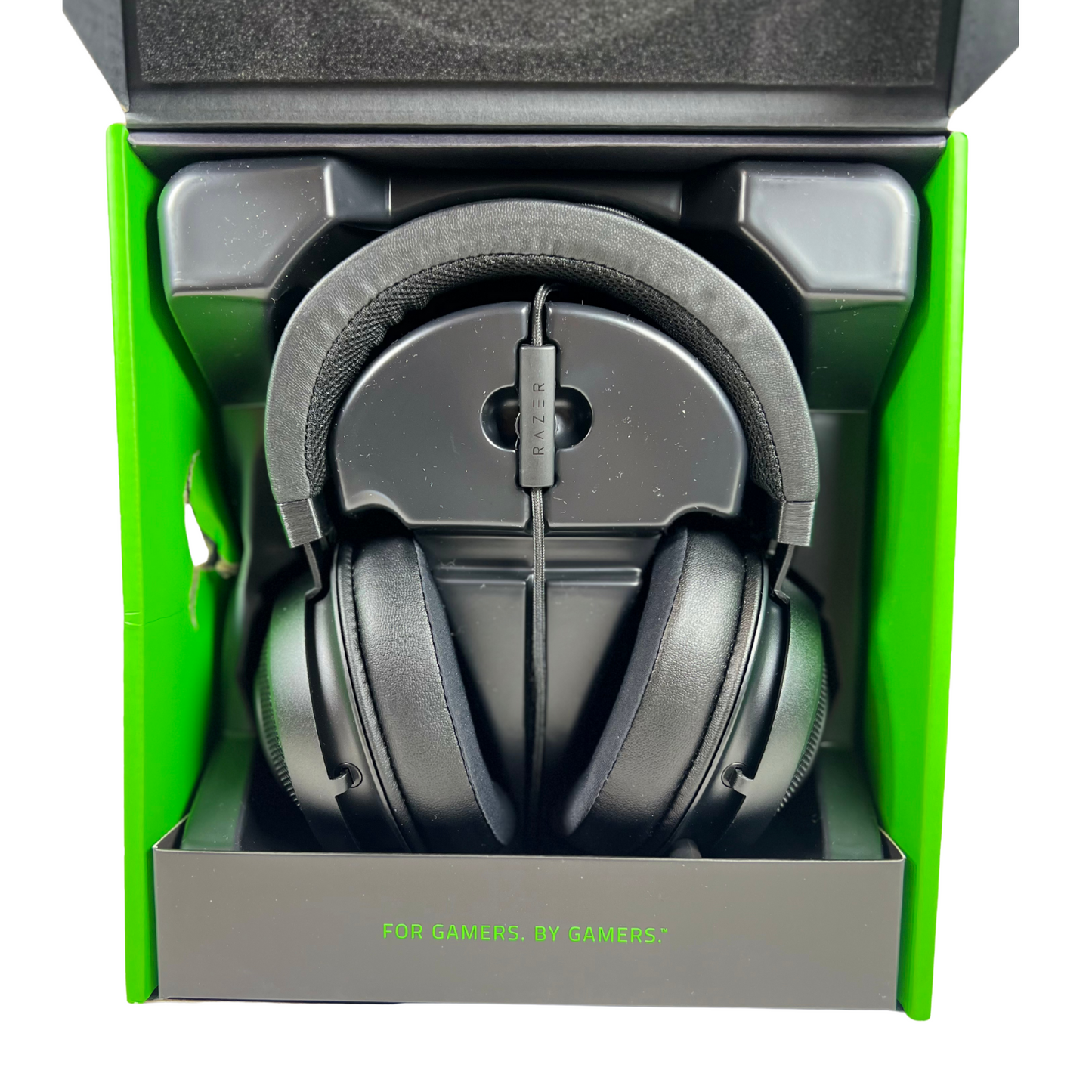 Over-Ear Gaming Headset with Retractable Mic & 3.5mm Jack – Black