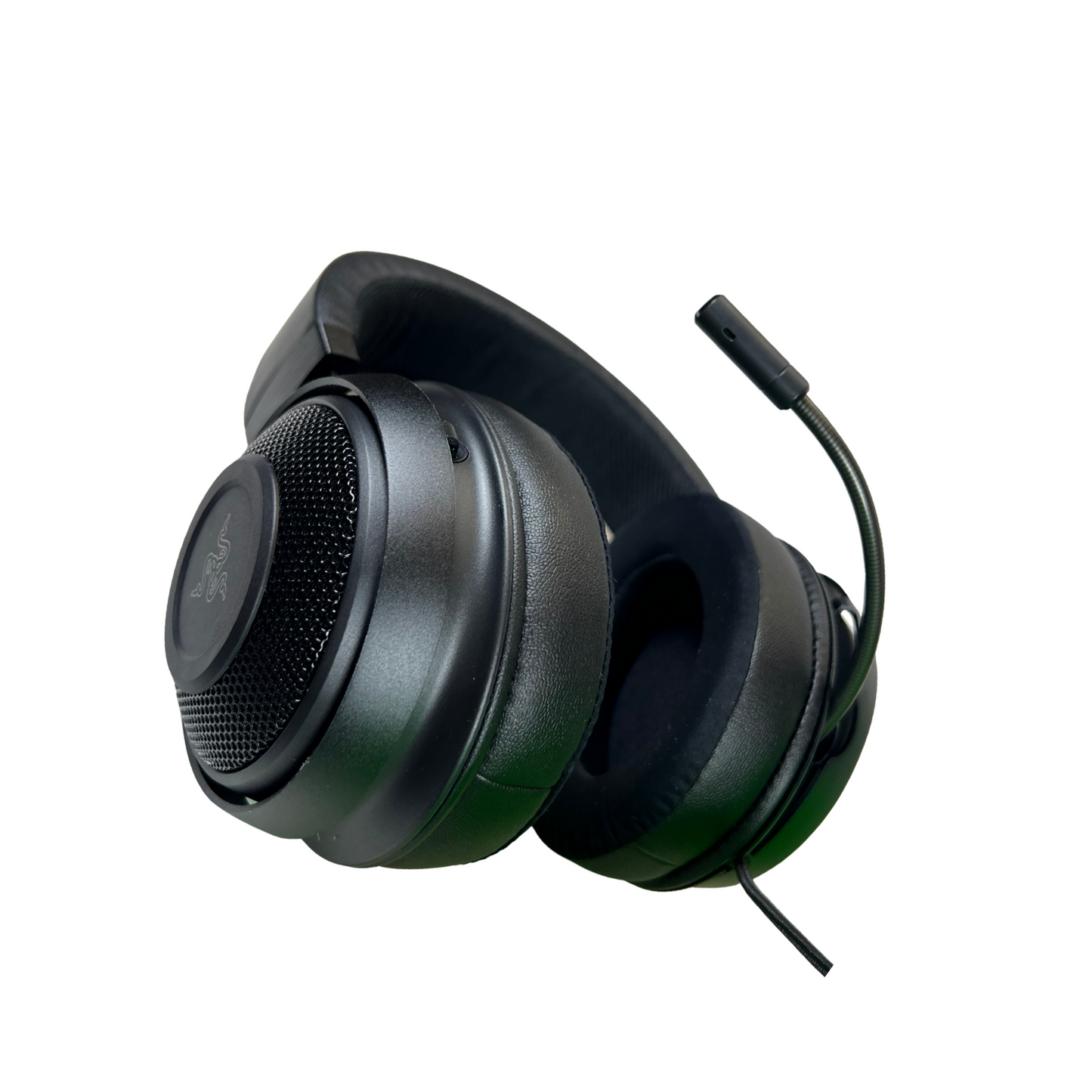 Over-Ear Gaming Headset with Retractable Mic & 3.5mm Jack – Black