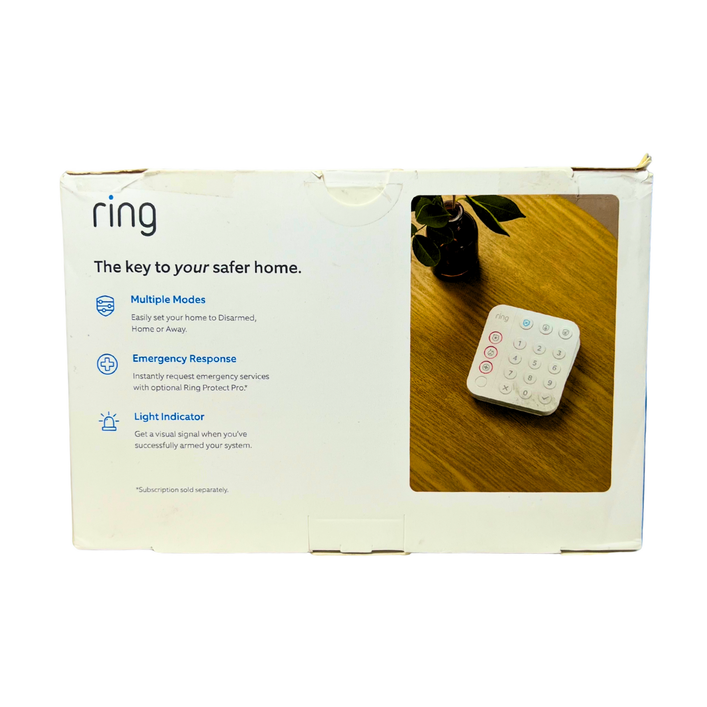 Ring Alarm Keypad 2nd Gen White Wireless Security Access Panel