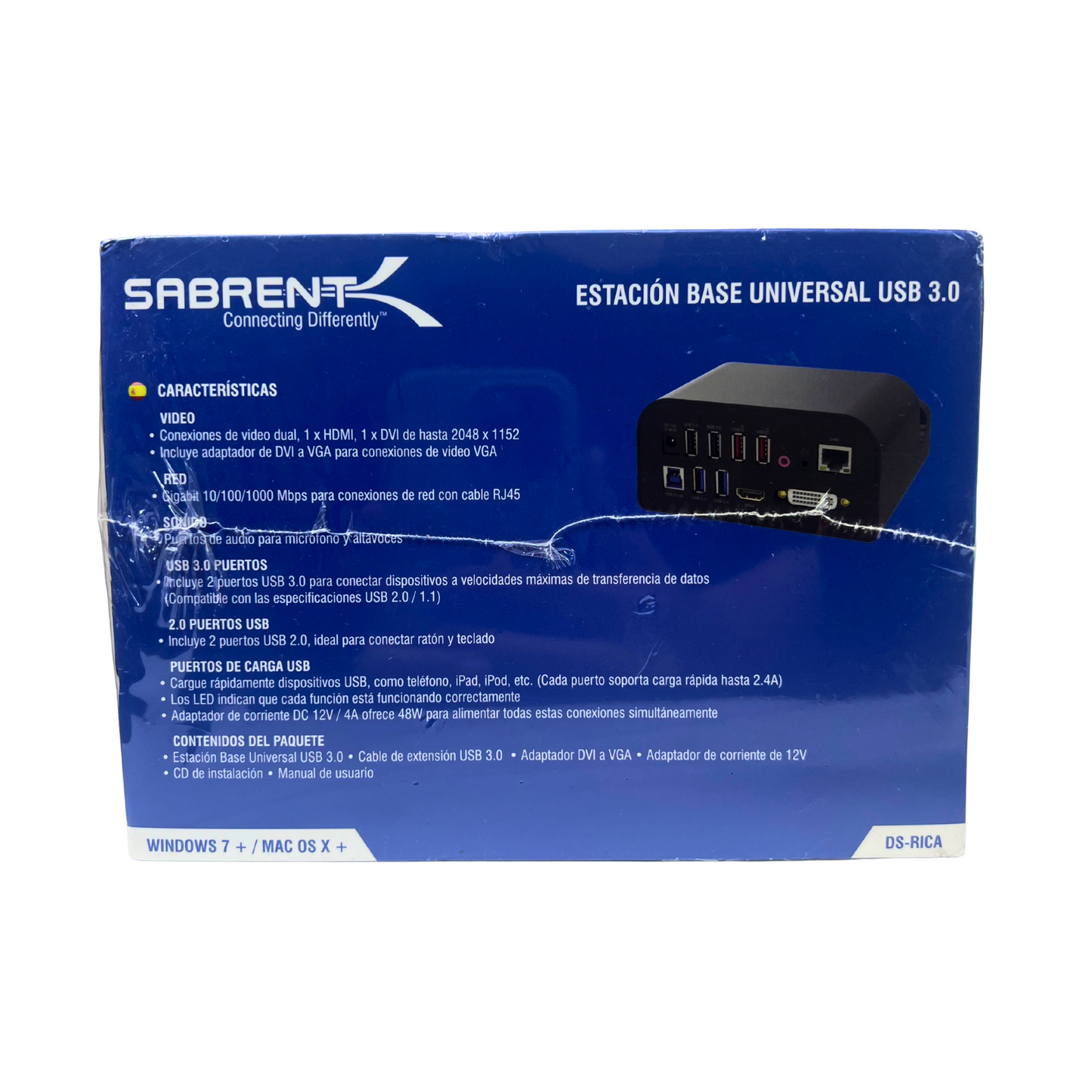 USB Docking Station with Dual HDMI & DVI, 7 USB Ports, Gigabit Ethernet, Audio & Fast Charging – Plug & Play for Laptops & PCs