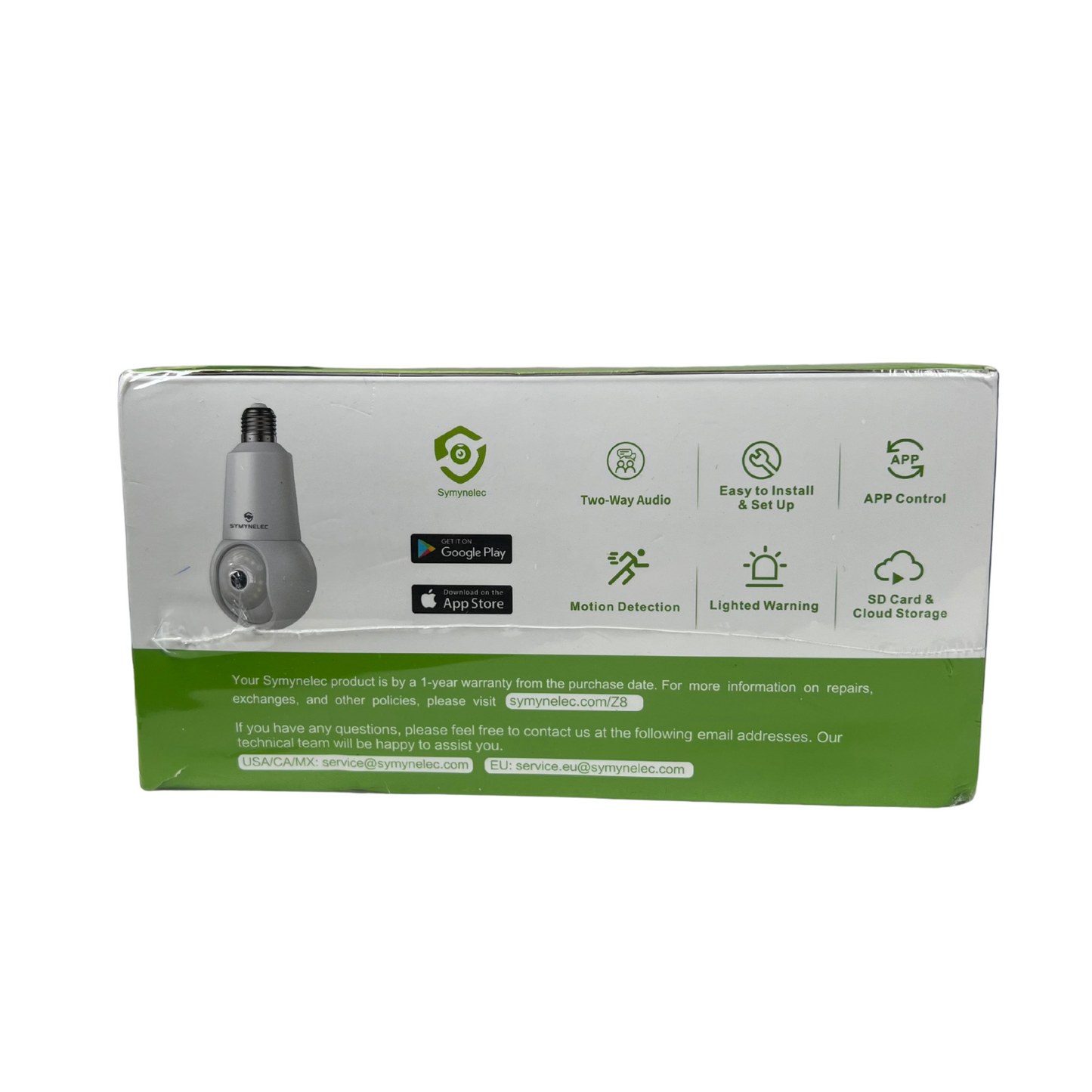 Dual-Band Light Bulb Security Camera – 2K WiFi Cam with Night Vision & Motion Detection