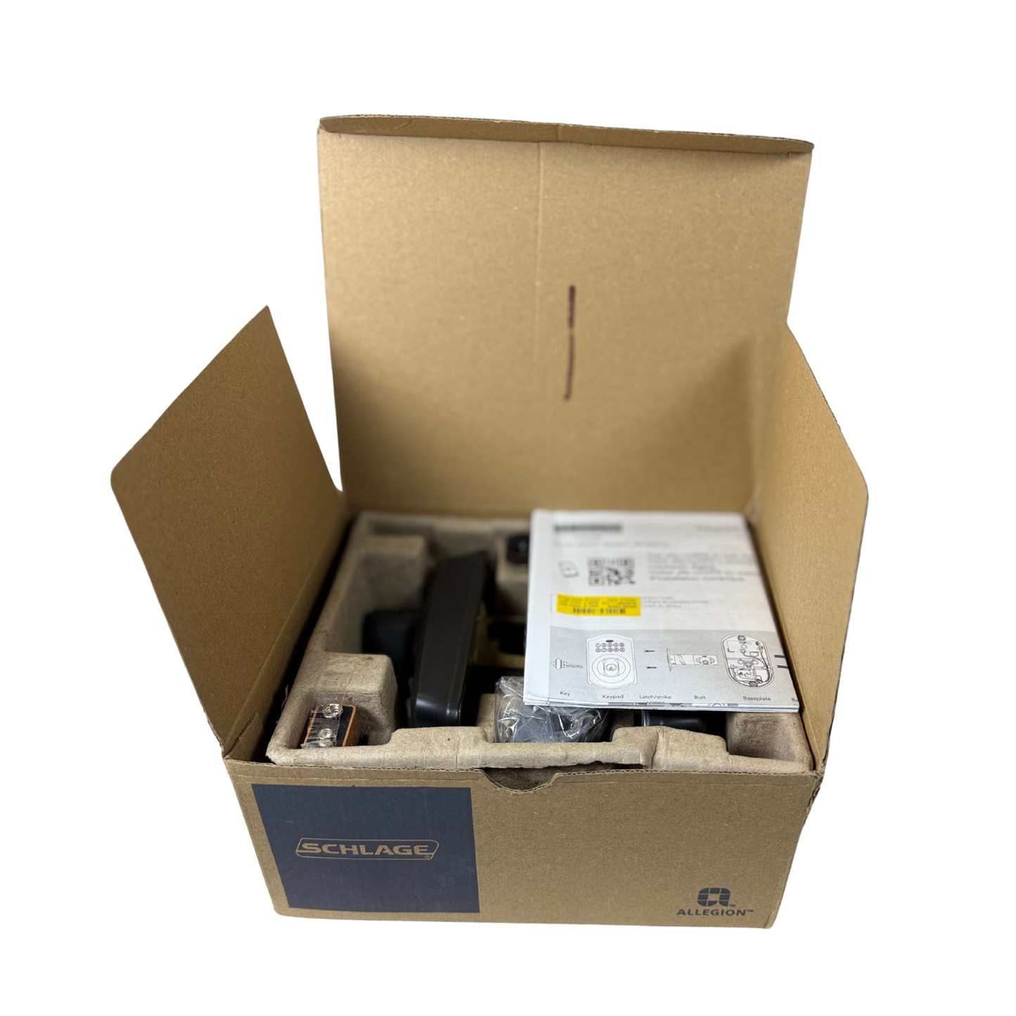 Electronic Keypad Deadbolt Lock – Keyless Entry, Illuminated Keypad, Battery Powered, Aged Bronze Finish