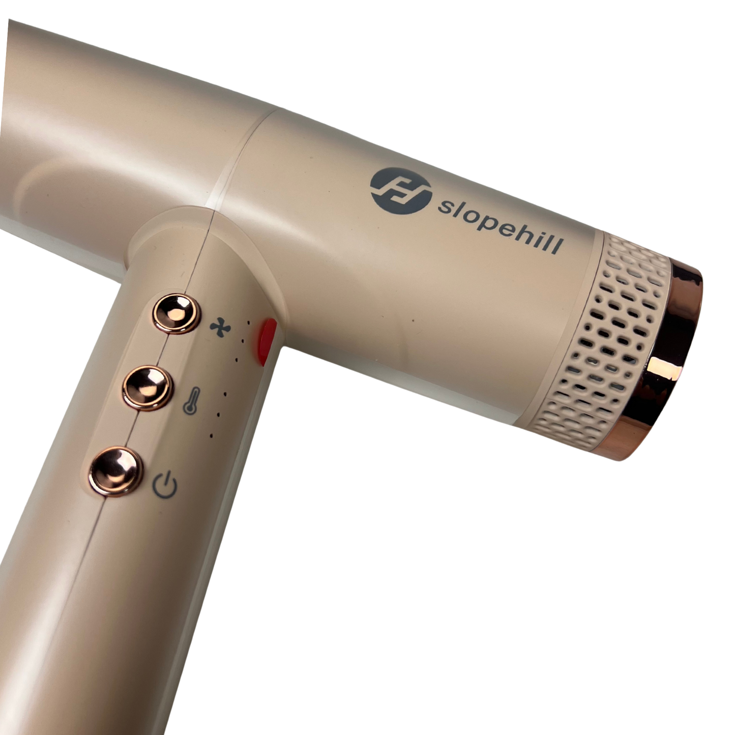 Ionic High-Speed Hair Dryer | Lightweight Quiet Blow Dryer with Diffuser & 3 Magnetic Attachments – Pink