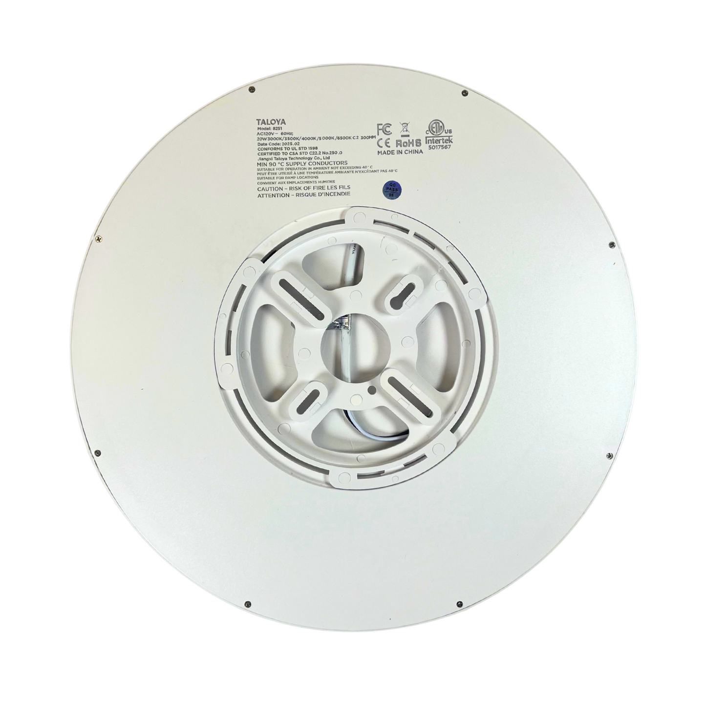 Flush Mount 12 Inch LED Ceiling Light – 20W, Ultra-Thin, 5 Color Temperatures, Modern Round Fixture