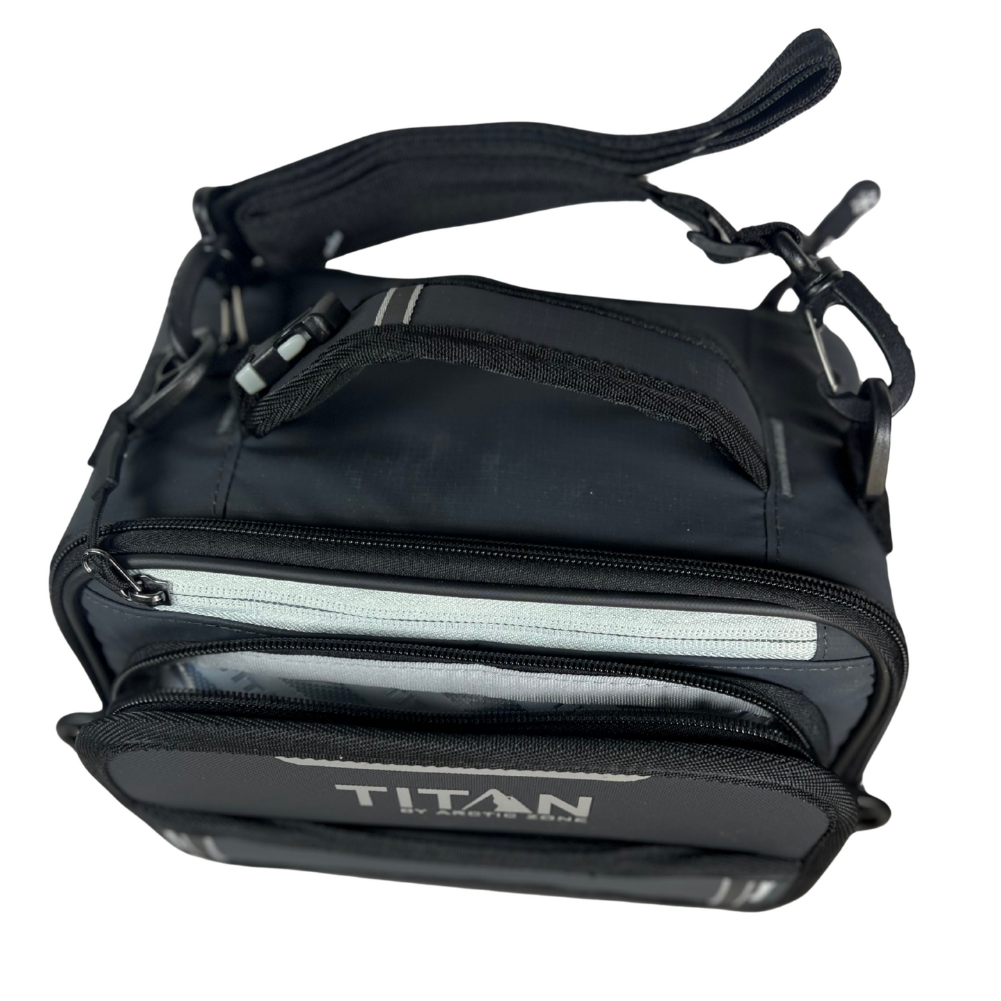 Expandable Cold-Crush Resistant Lunch Bag with Ice Packs - Black