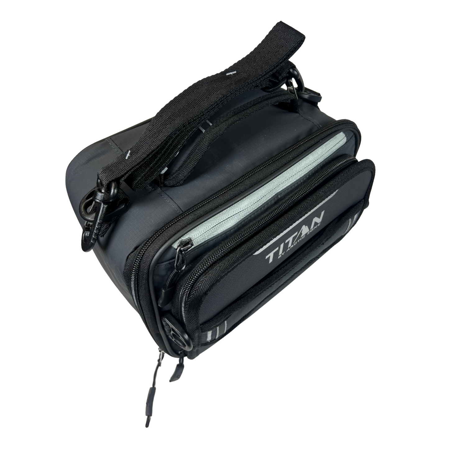 Expandable Cold-Crush Resistant Lunch Bag with Ice Packs - Black