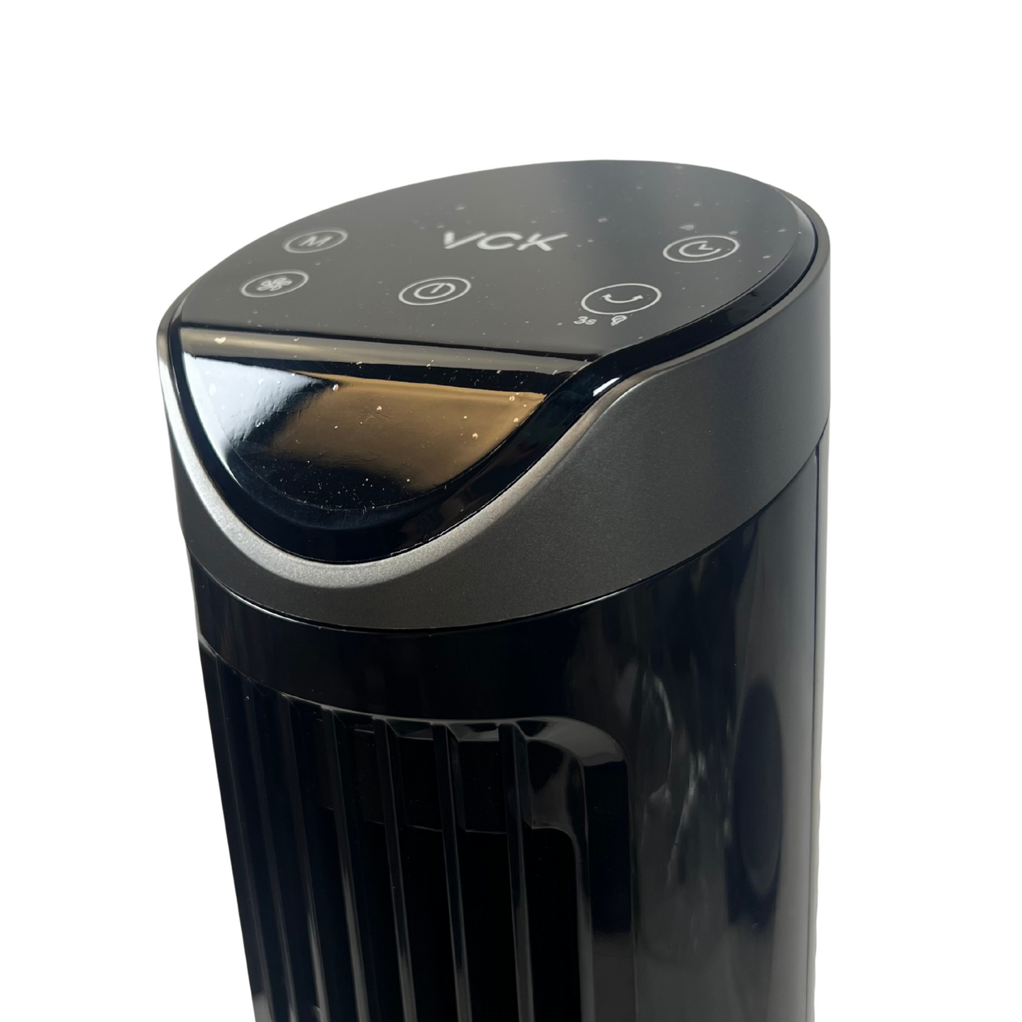 Quiet Bladeless Tower Fan with Remote – 9 Speeds, 8H Timer, Oscillating – 13" Portable Cooling Fan for Home or Office